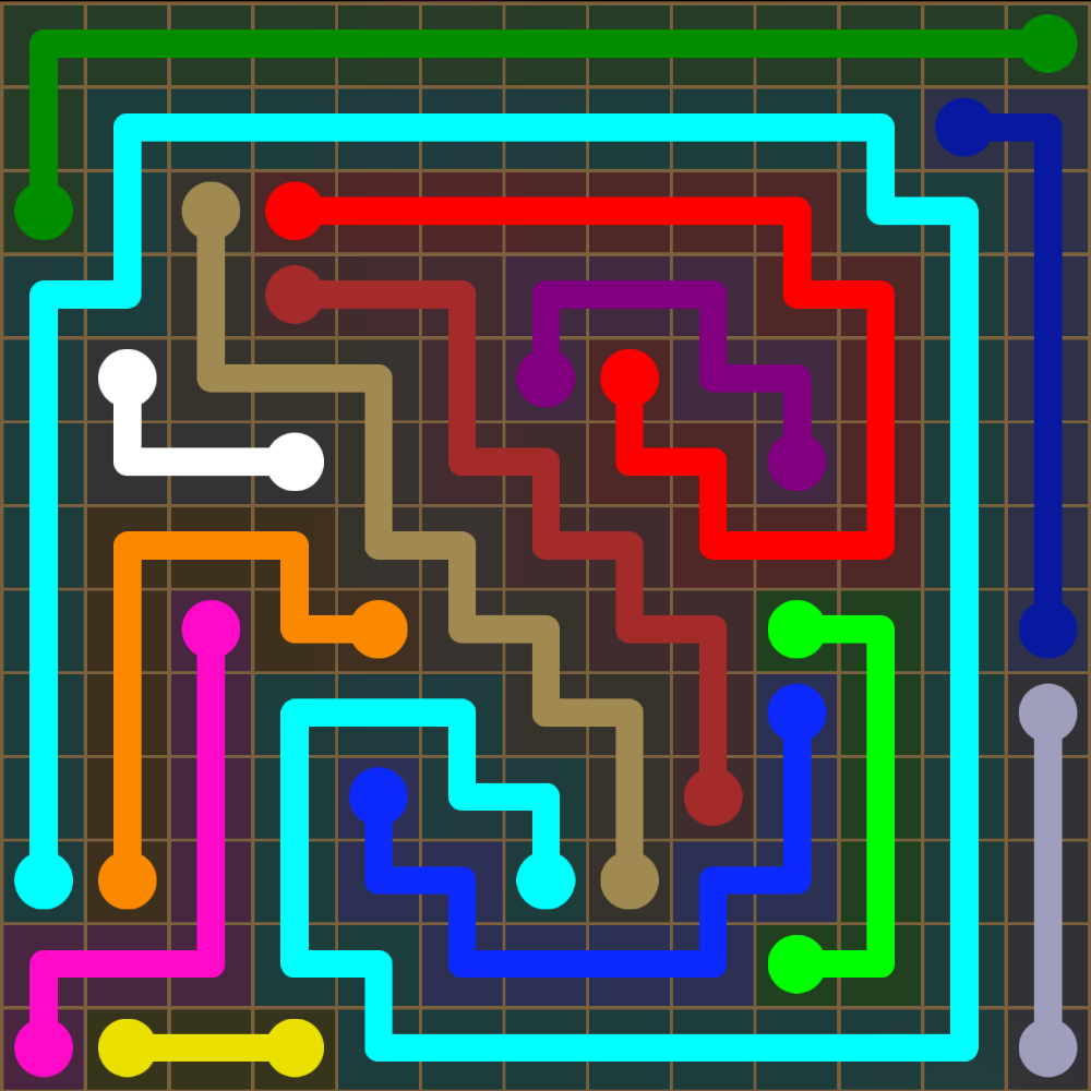 Flow Free 5485 Solution