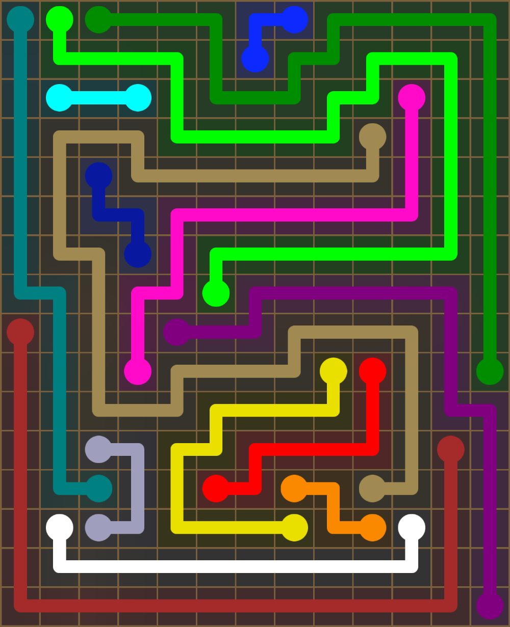 Flow Free 5886 Solution