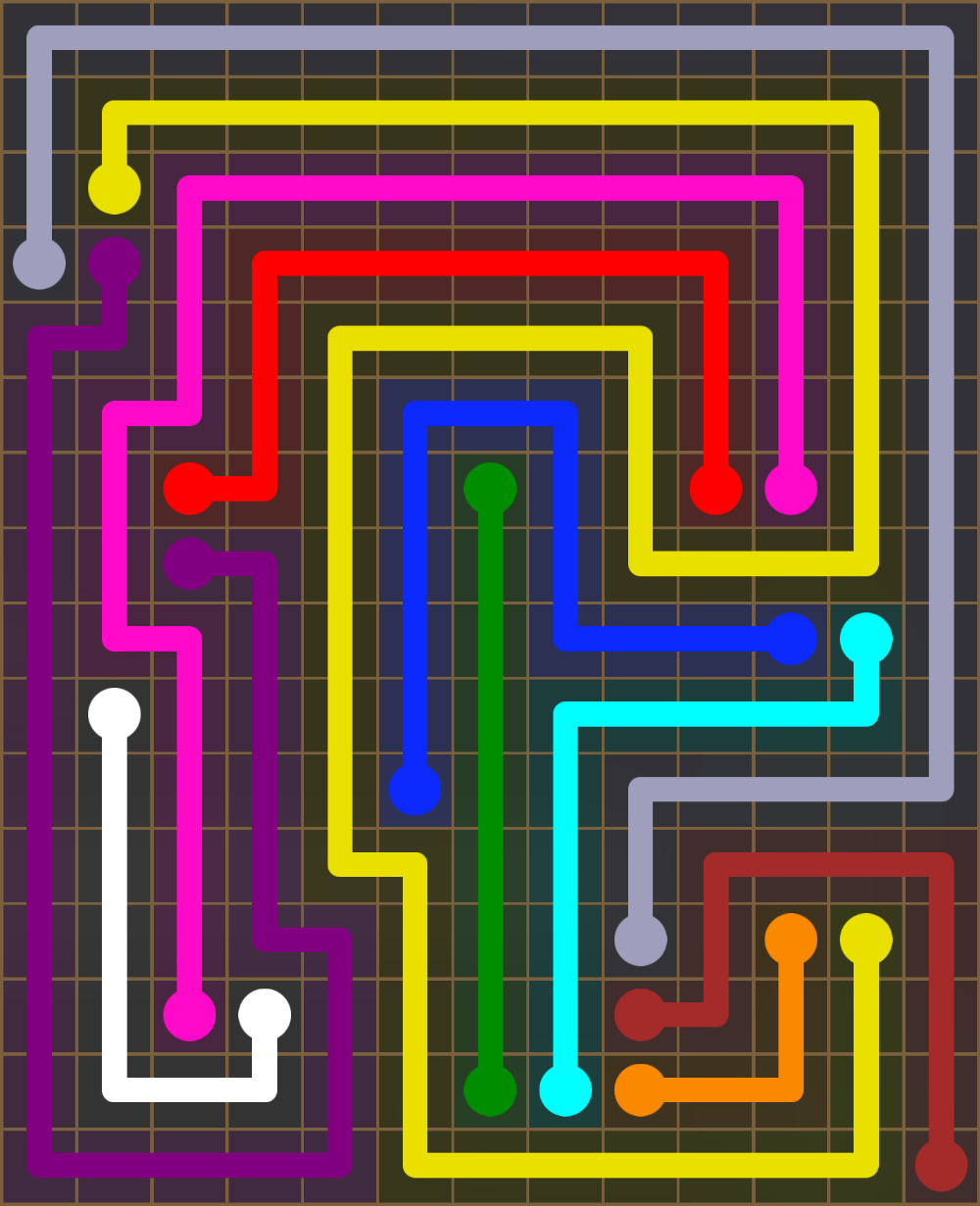 Flow Free 5749 Solution