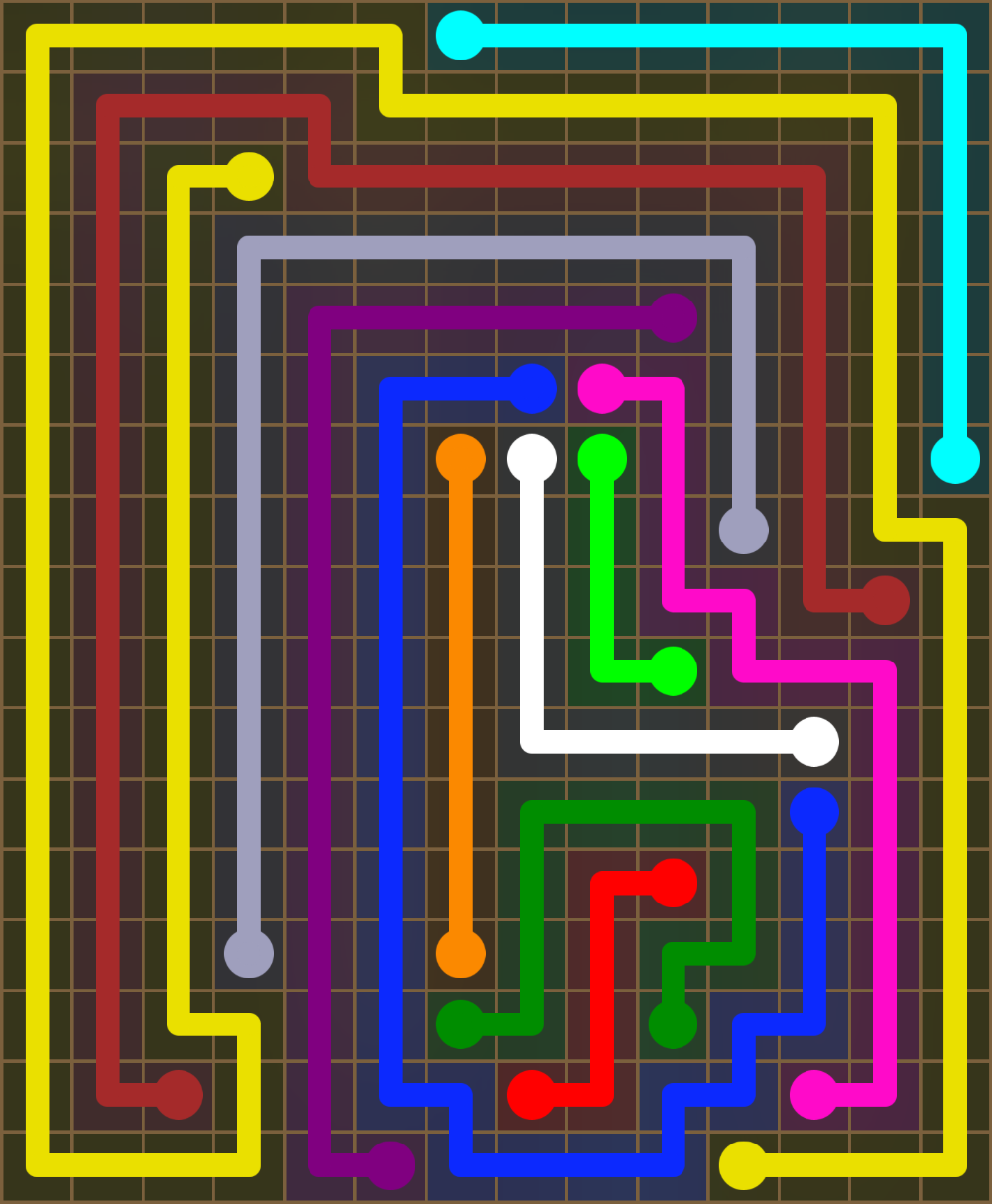 Flow Free 5784 Solution