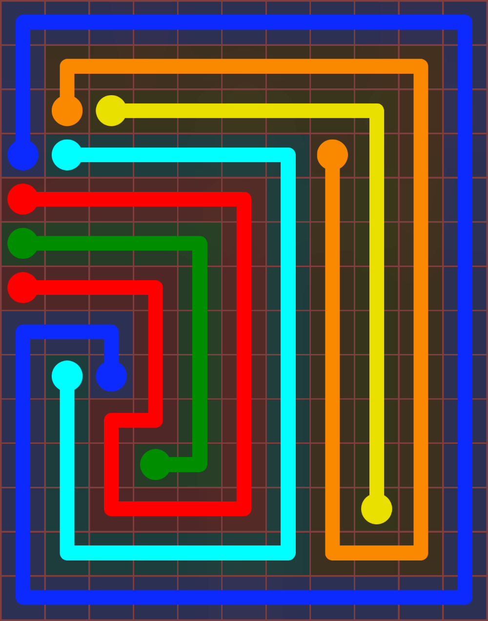 Flow Free 6434 Solution