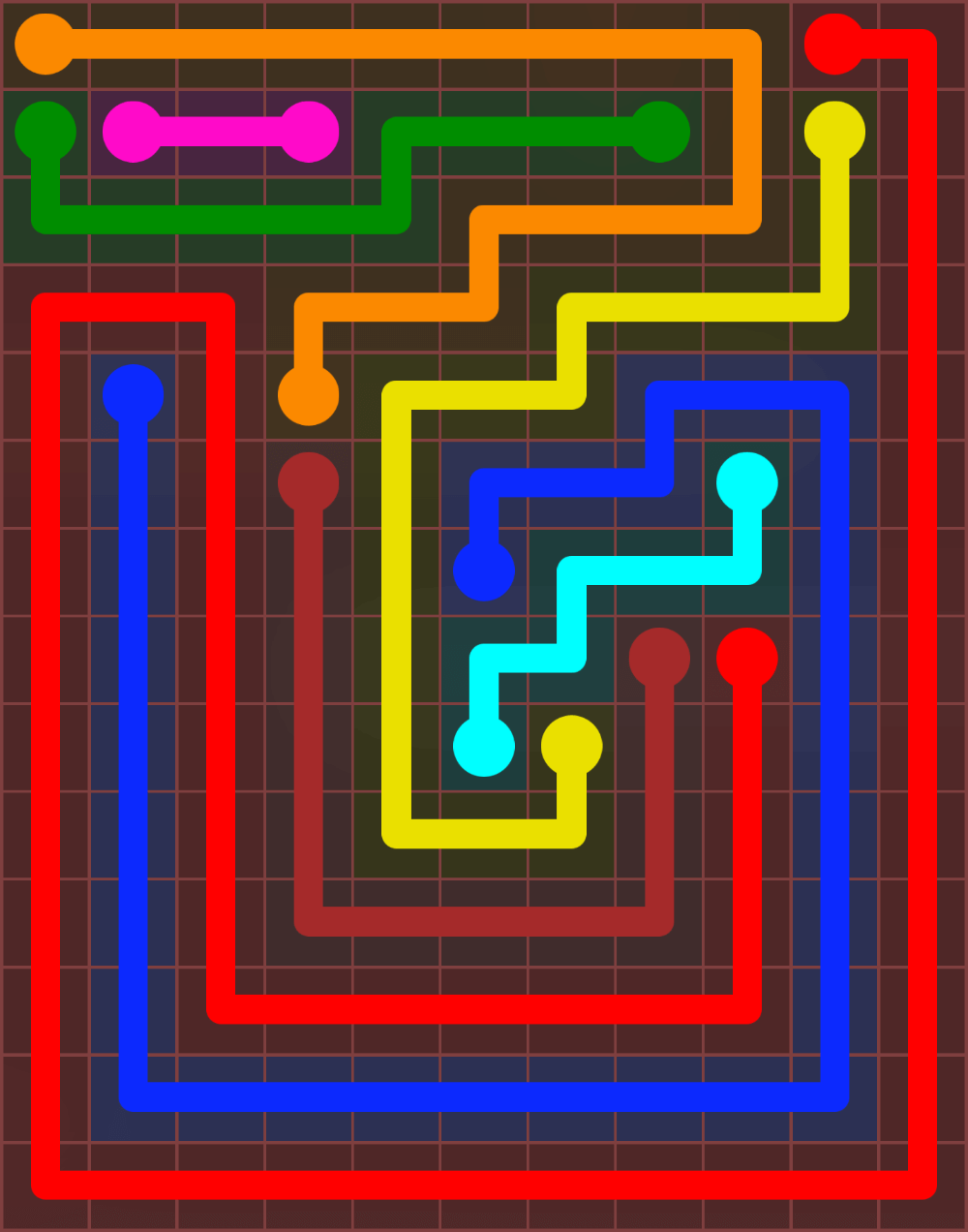 Flow Free 6438 Solution