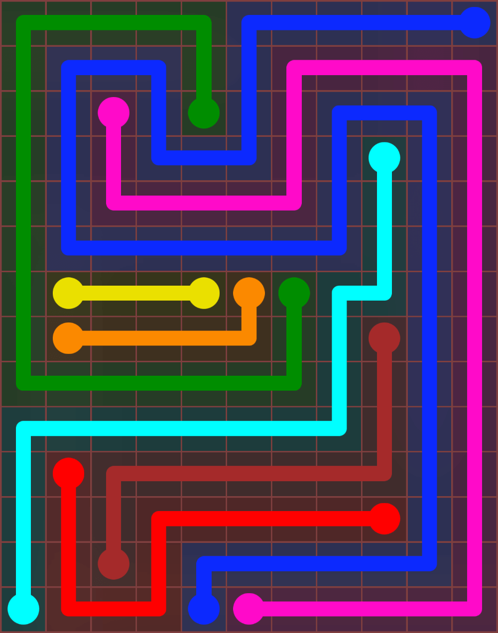 Flow Free 6439 Solution