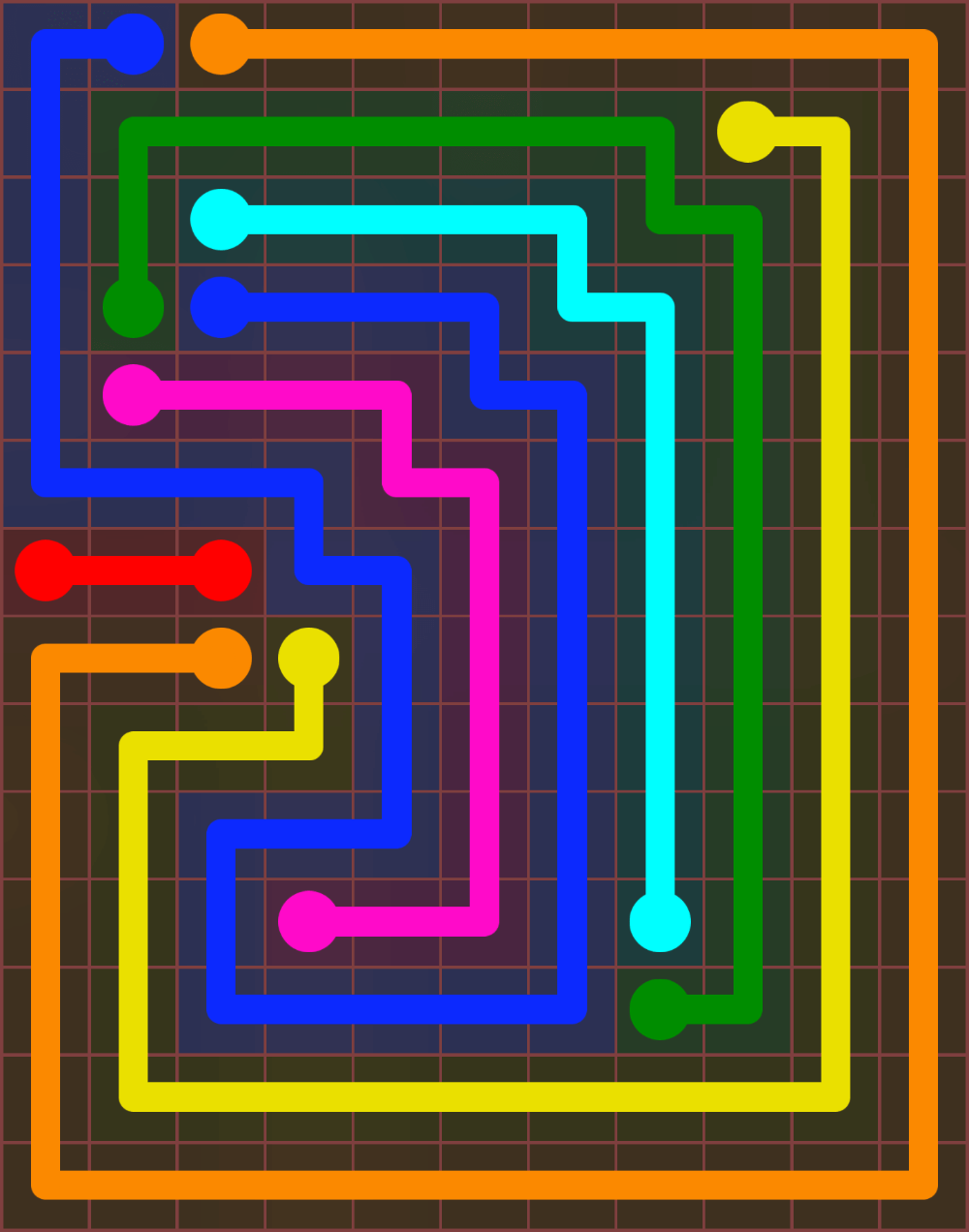 Flow Free 6548 Solution