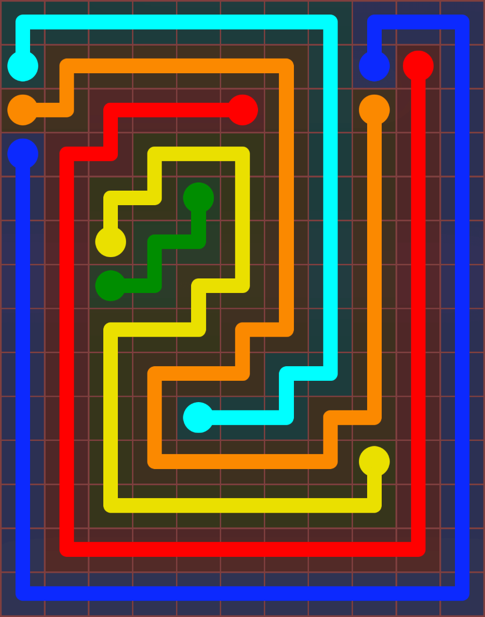 Flow Free 6549 Solution