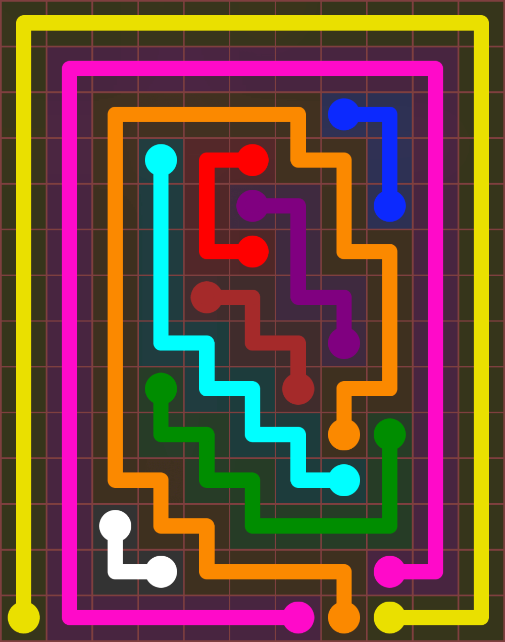 Flow Free 6552 Solution