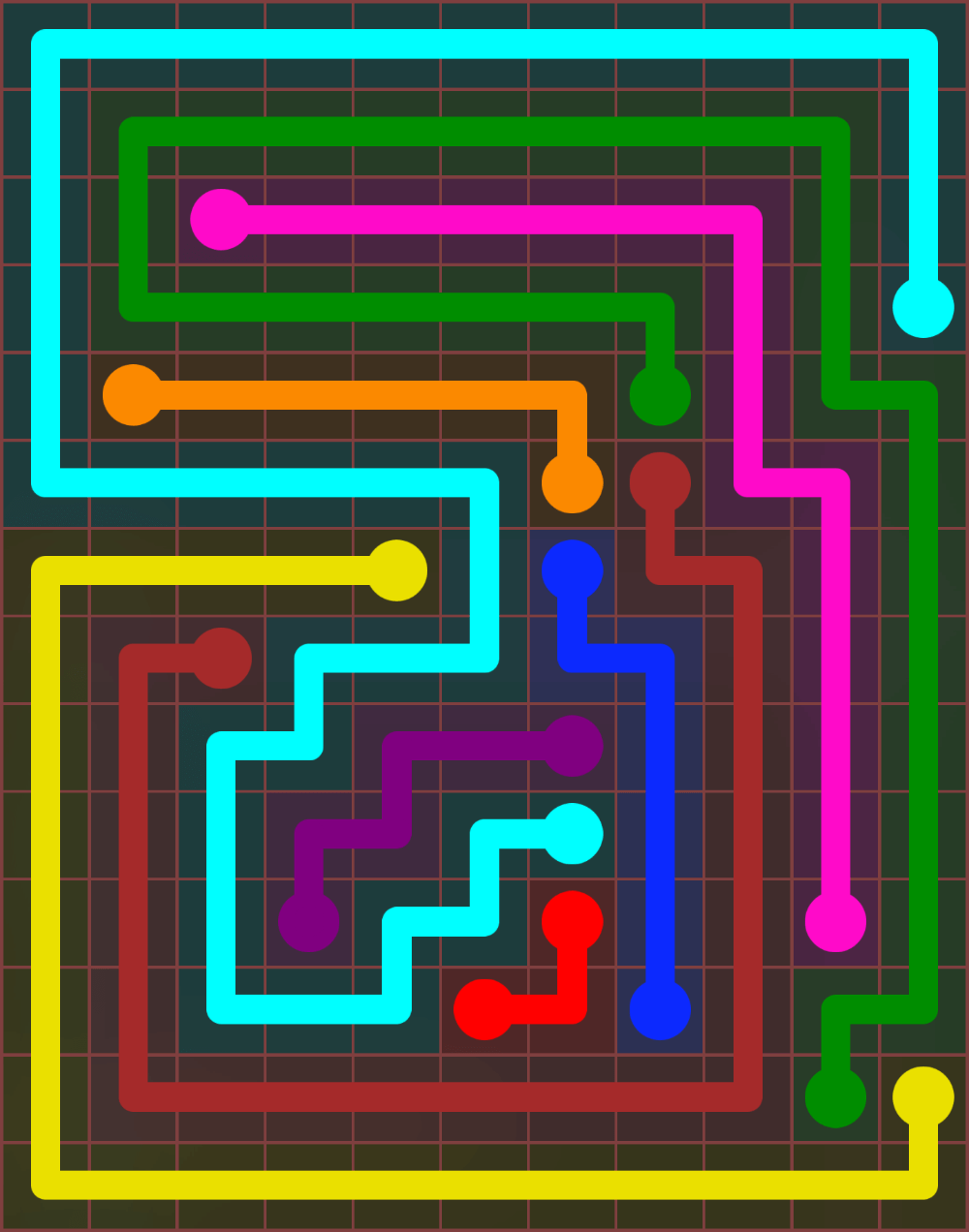 Flow Free 6553 Solution