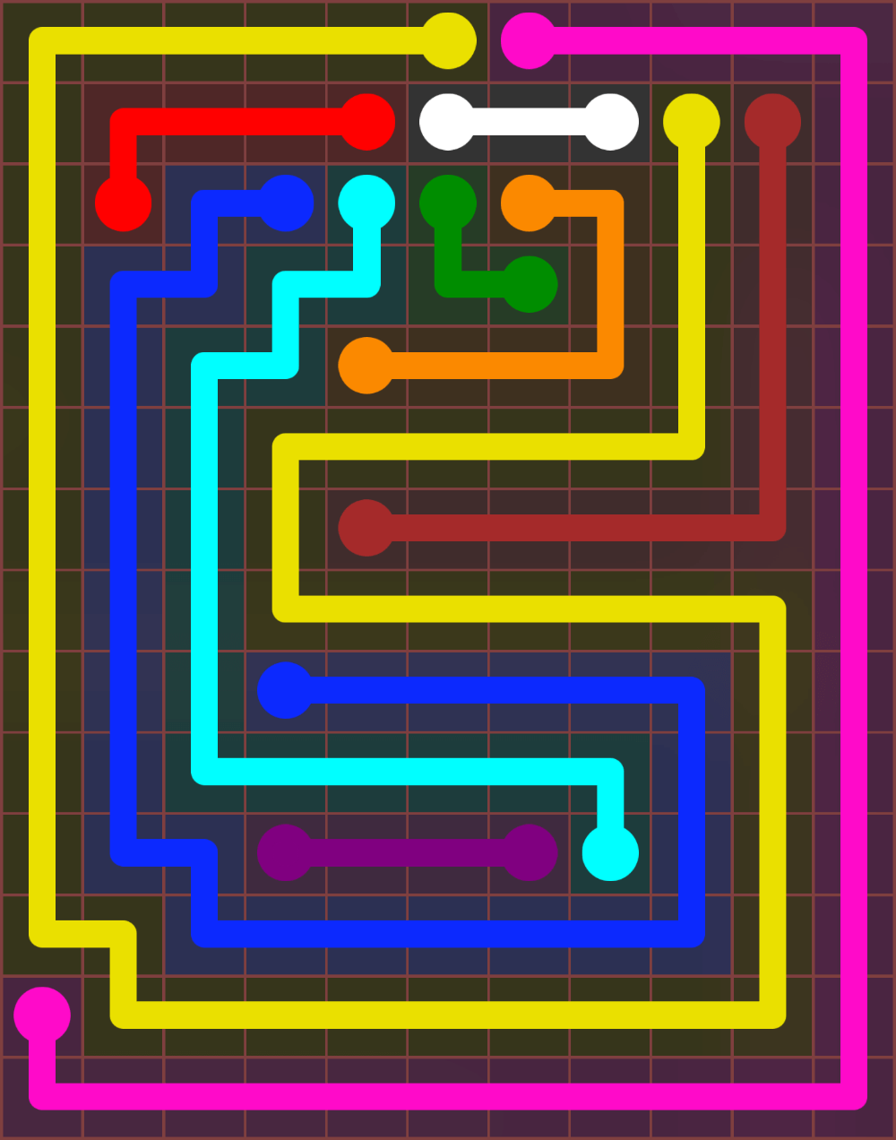 Flow Free 6558 Solution