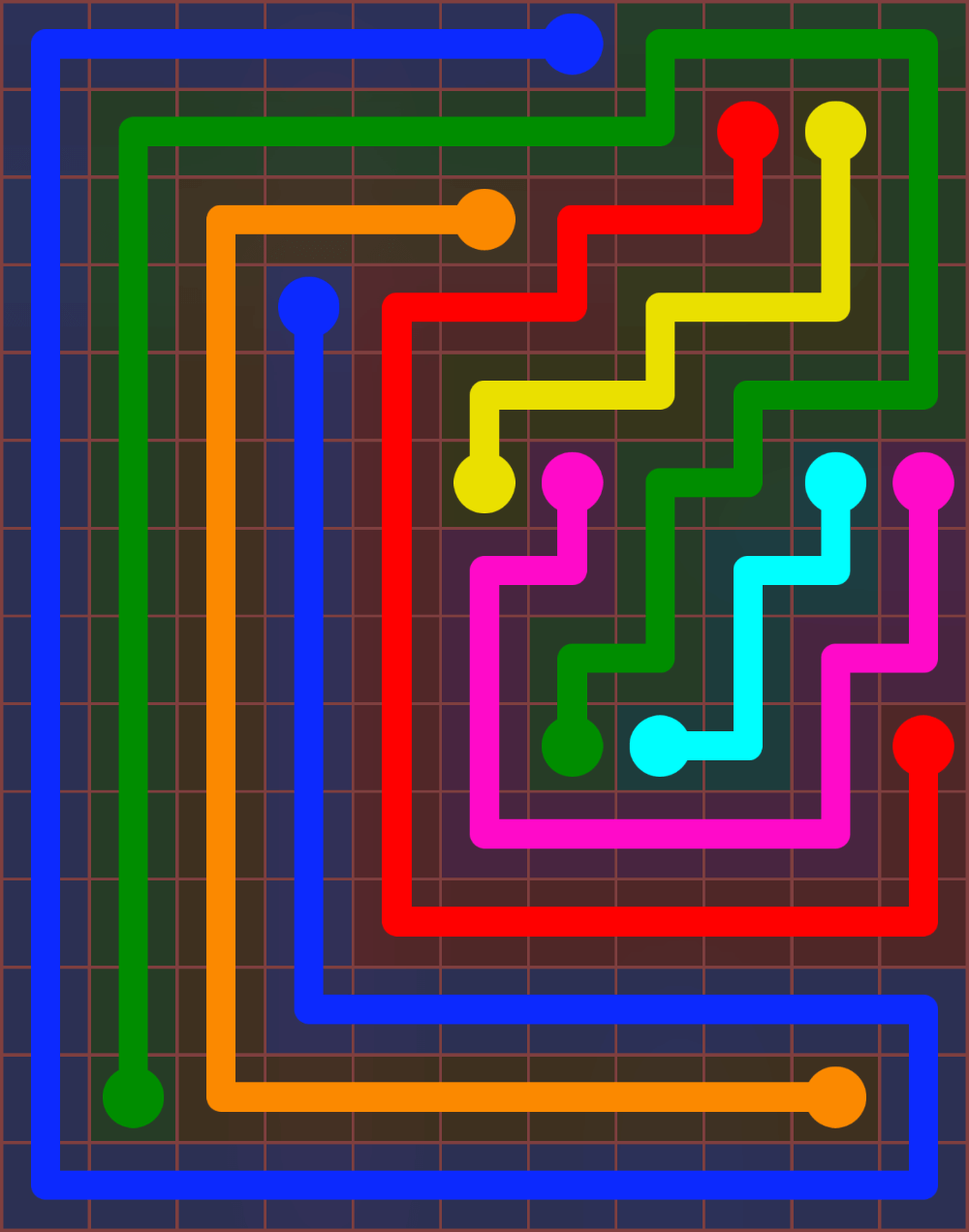 Flow Free 6582 Solution