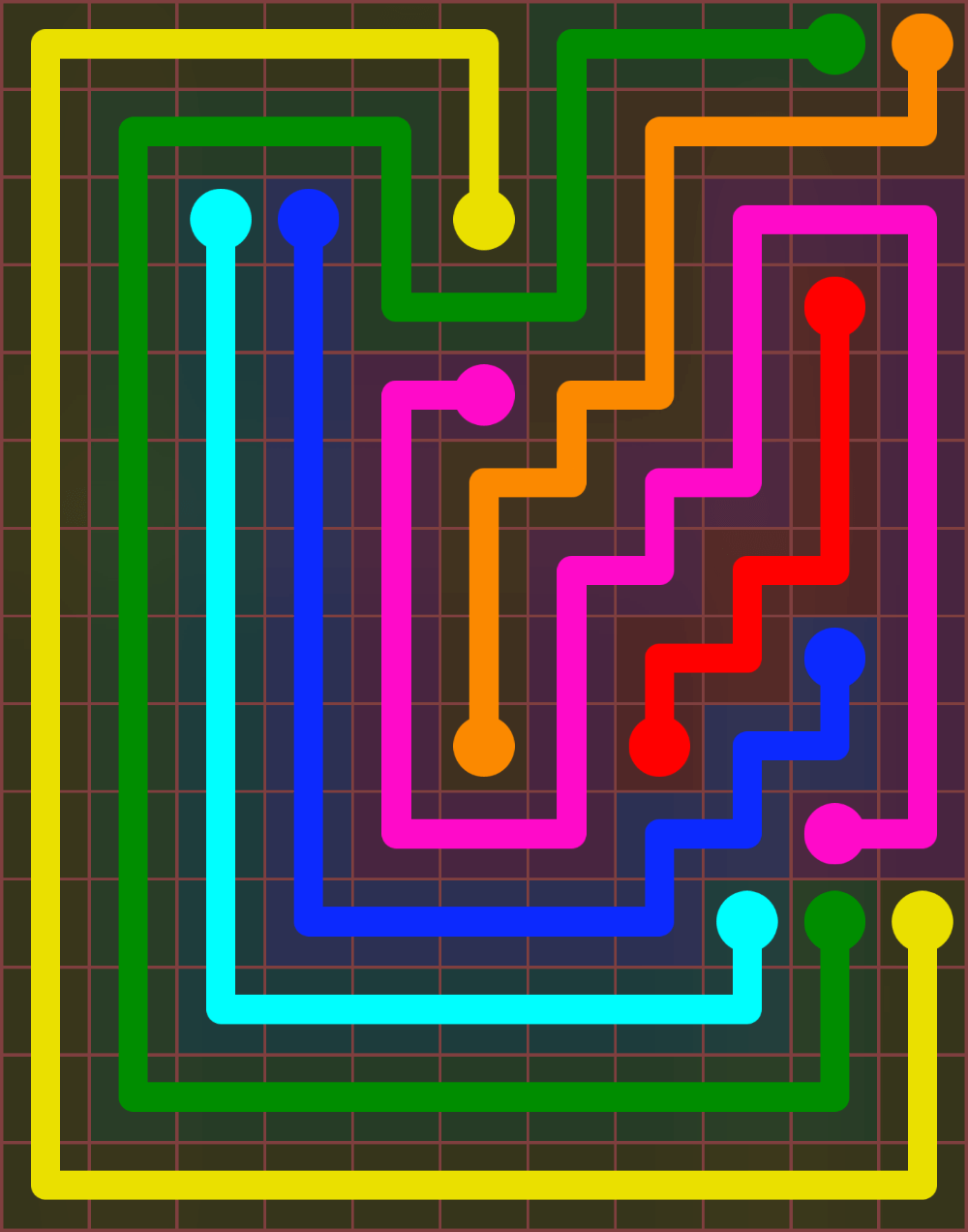 Flow Free 6583 Solution