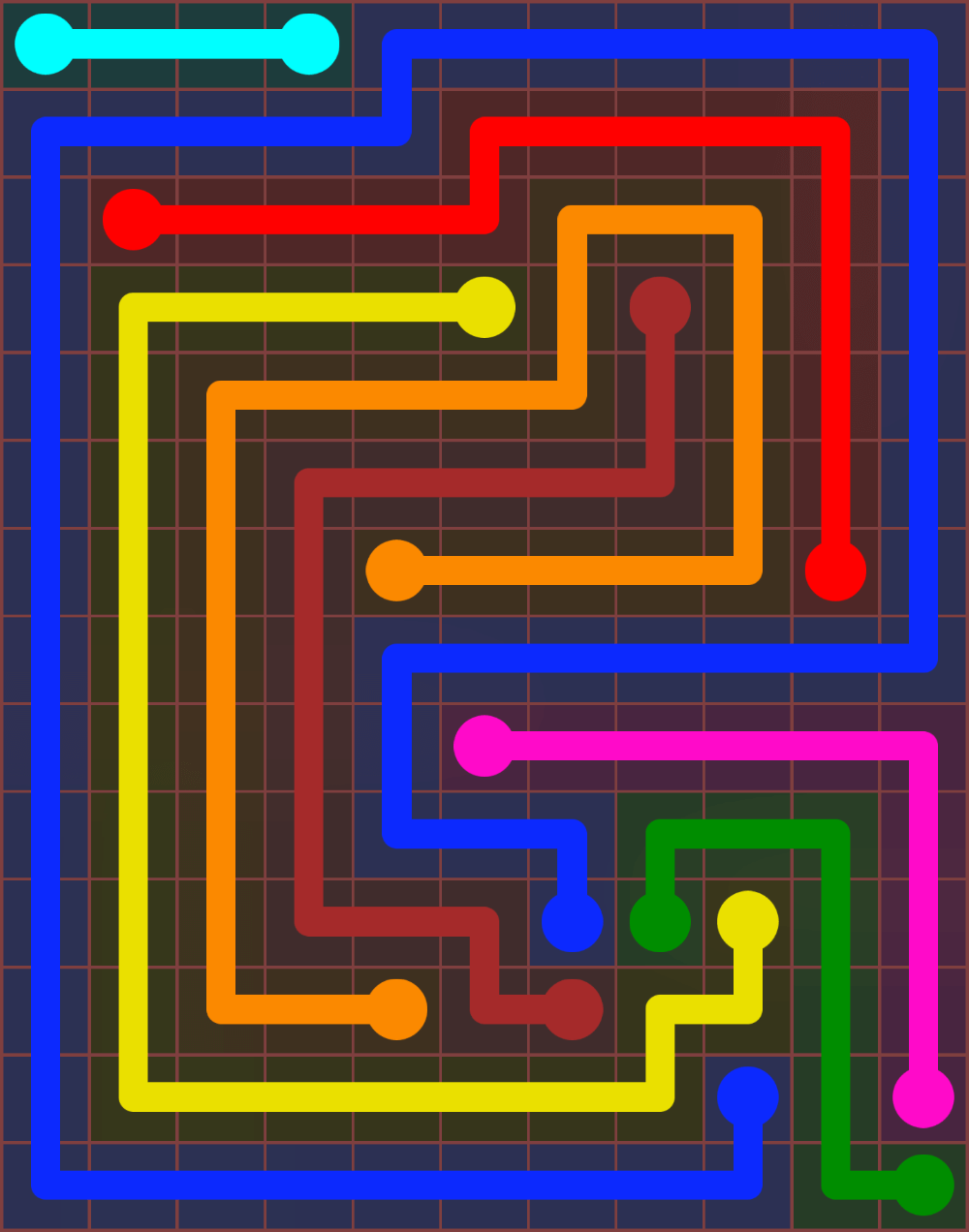 Flow Free 6585 Solution