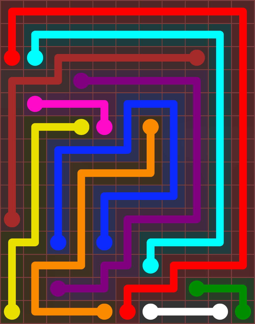 Flow Free 6587 Solution