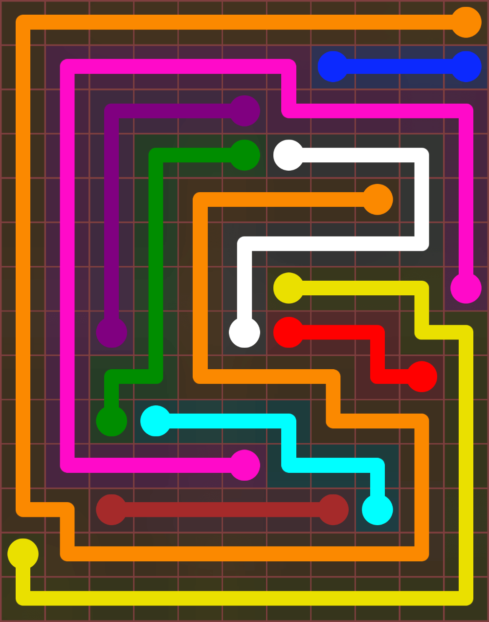 Flow Free 6589 Solution