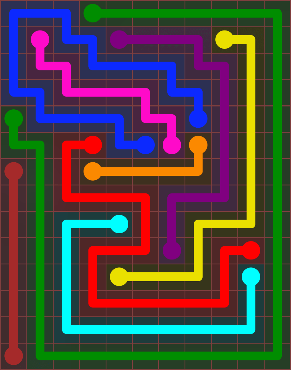 Flow Free 6591 Solution