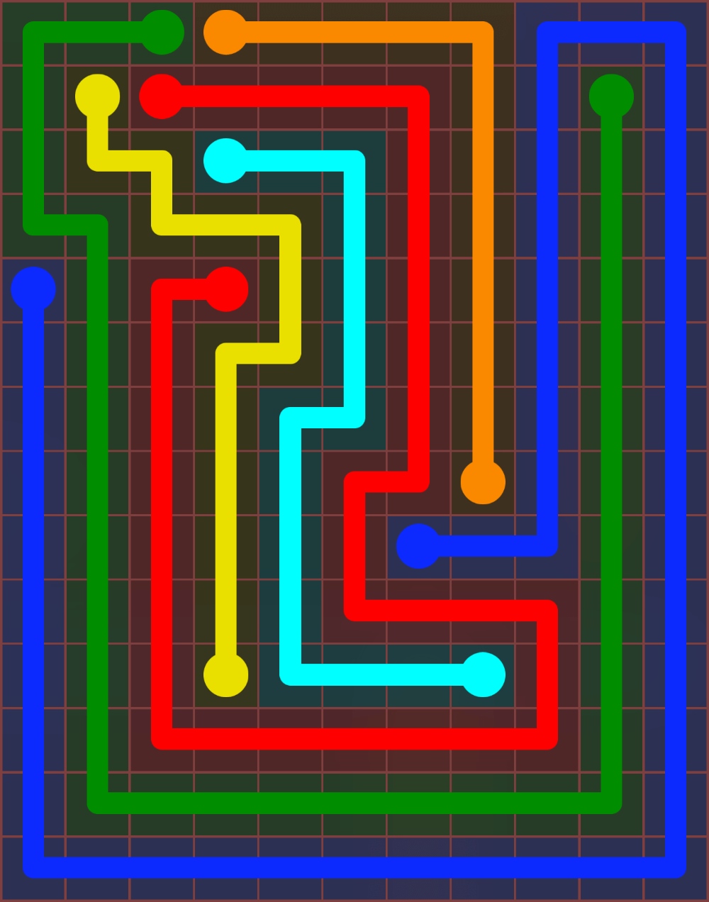 Flow Free 6594 Solution