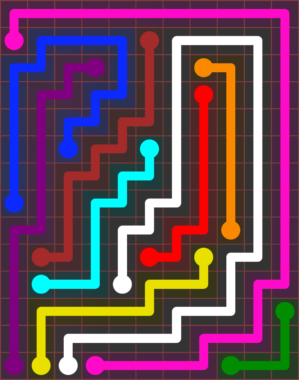 Flow Free 6611 Solution