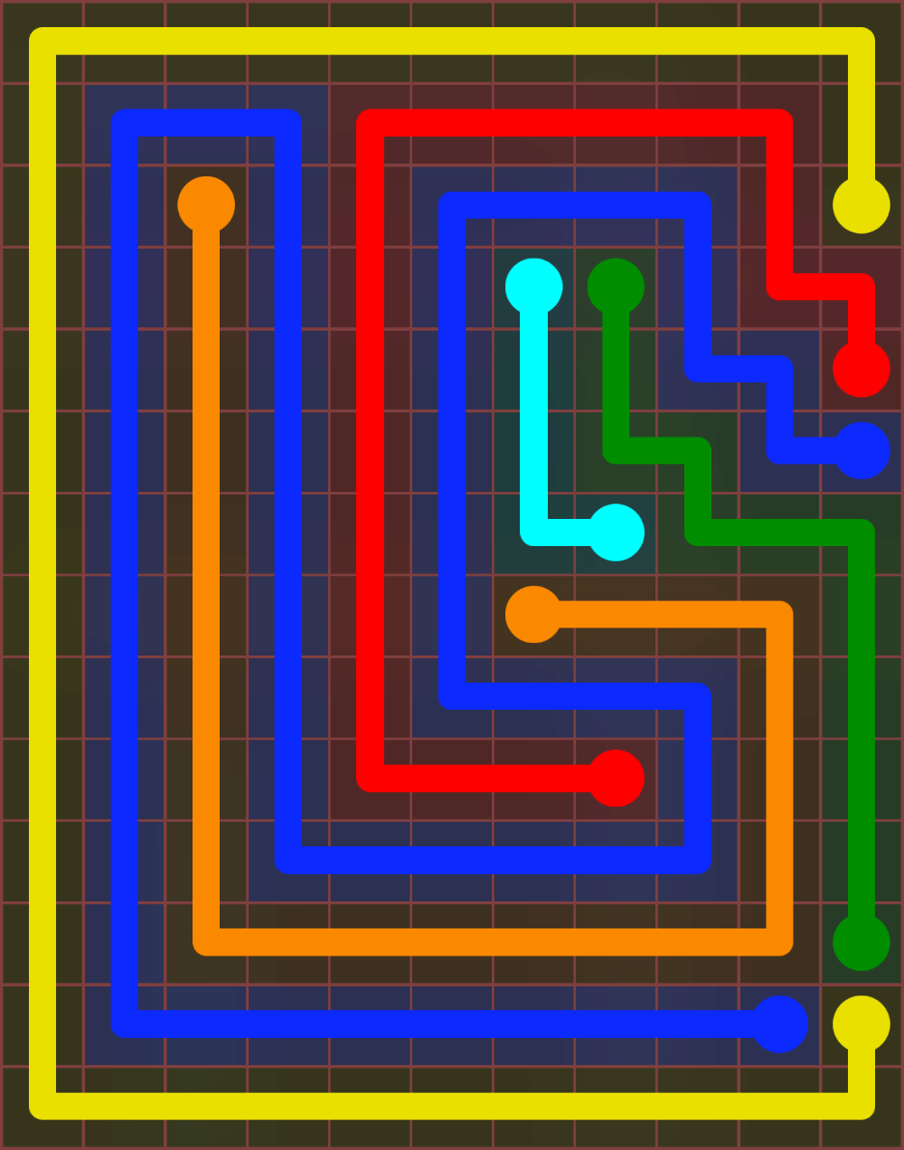 Flow Free 6613 Solution