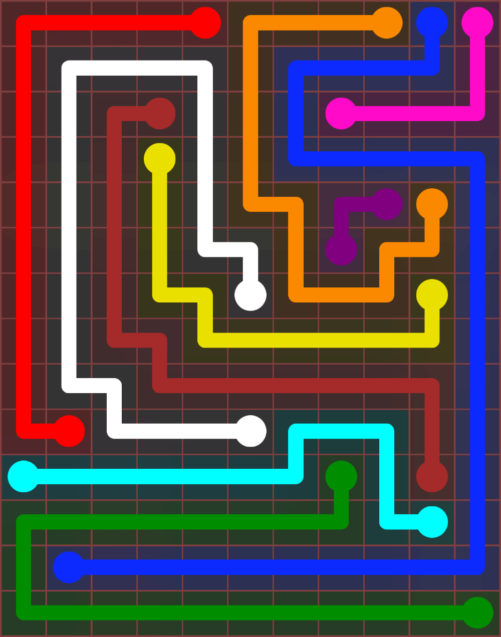 Flow Free 6617 Solution