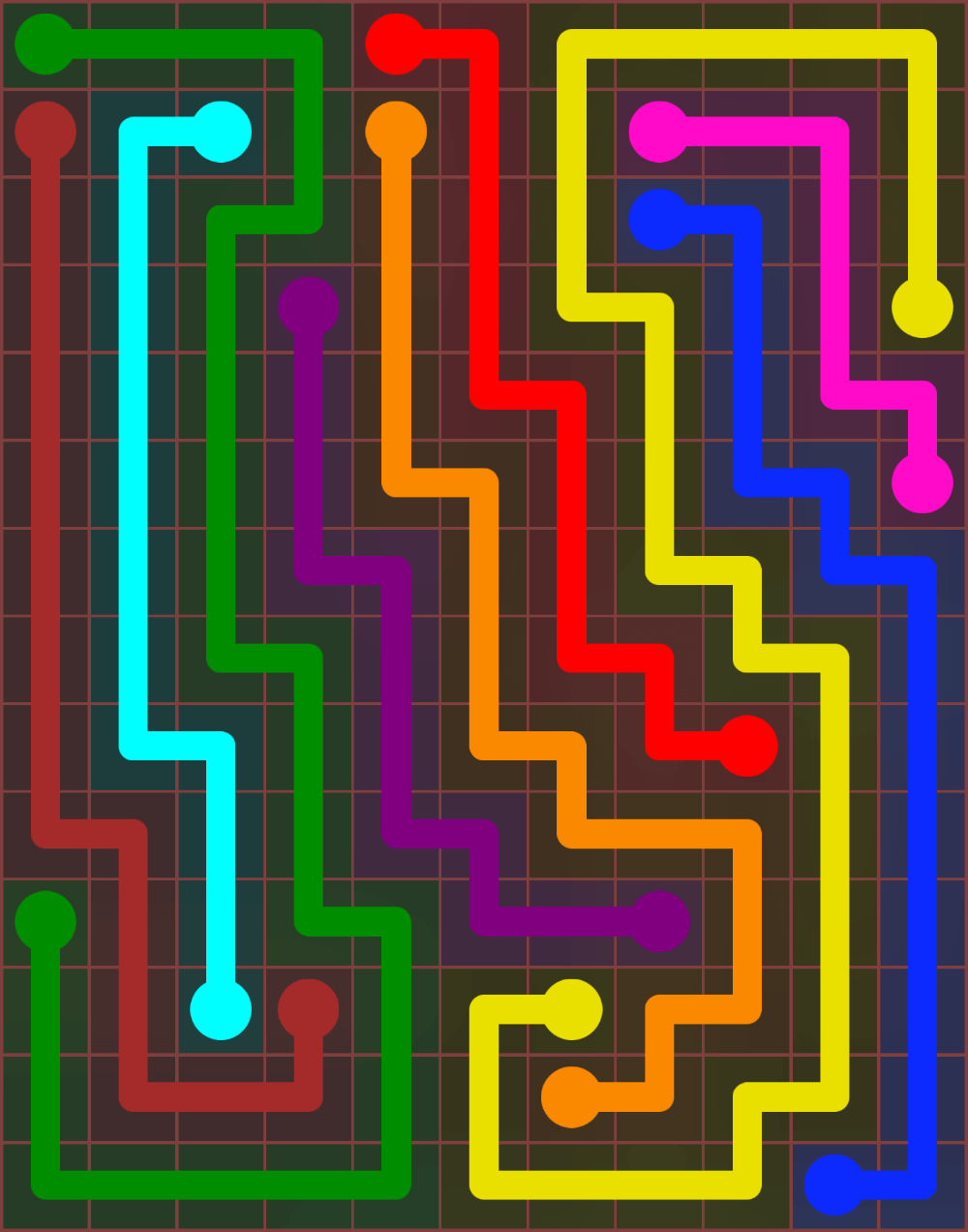 Flow Free 6632 Solution