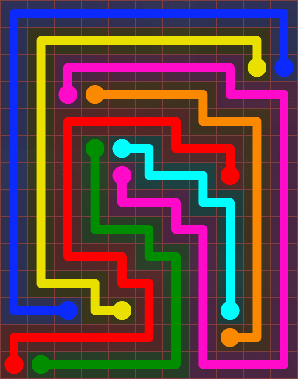 Flow Free 6637 Solution