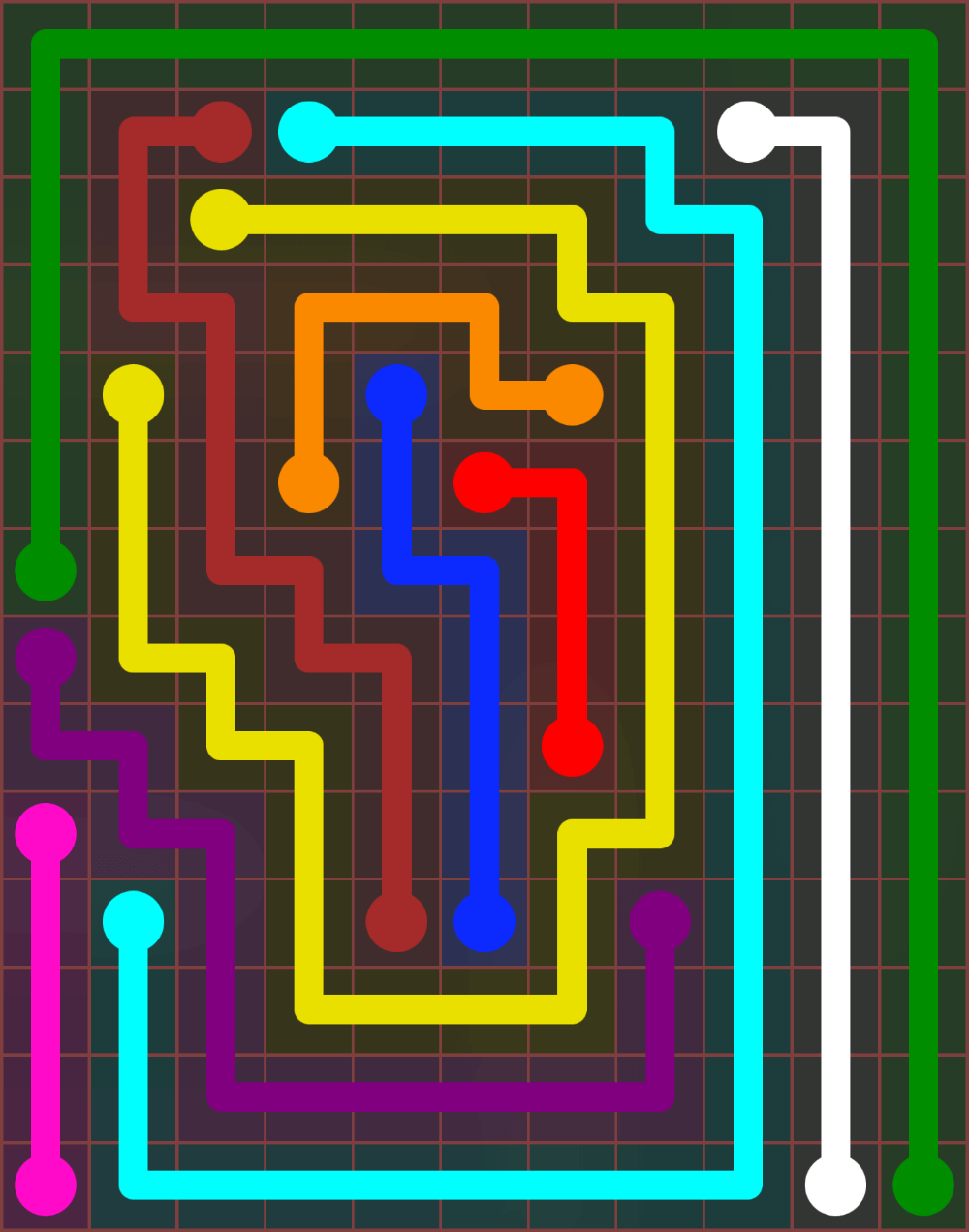 Flow Free 6638 Solution