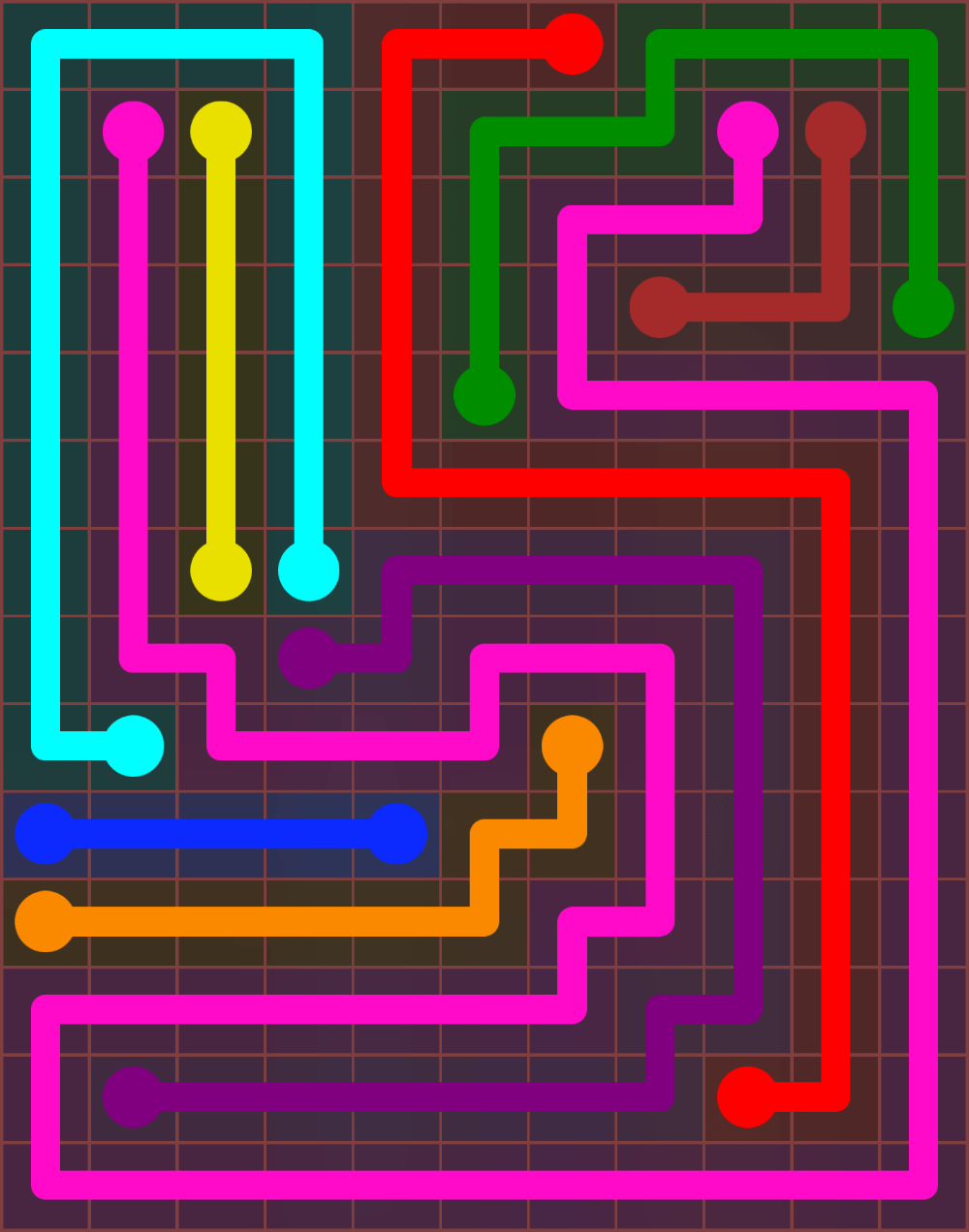 Flow Free 6639 Solution