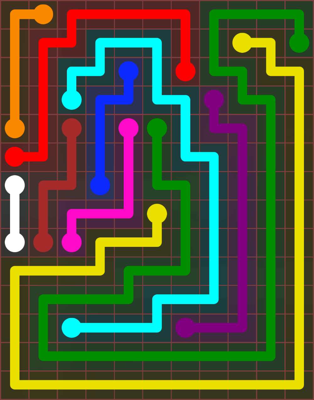 Flow Free 6652 Solution