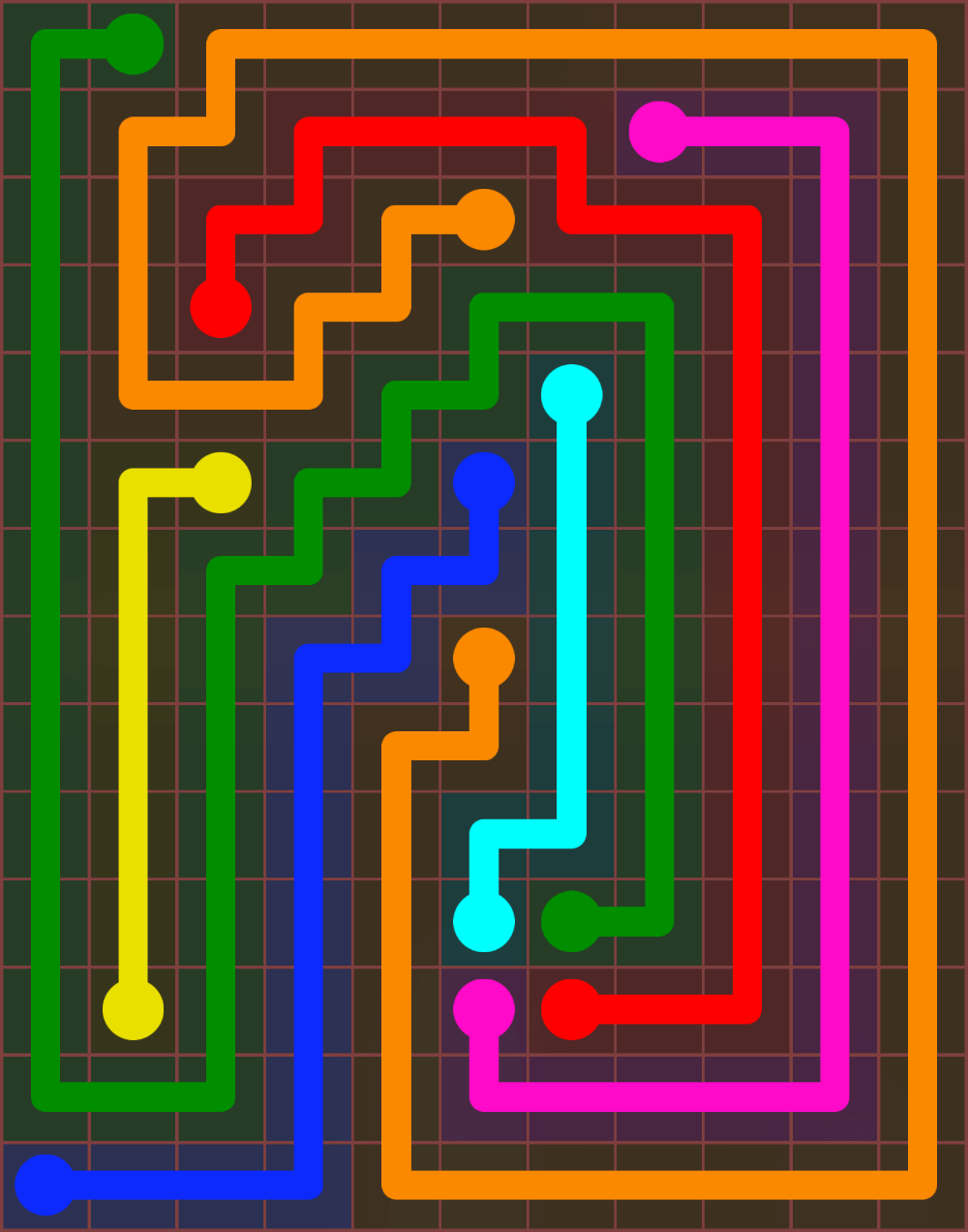 Flow Free 6657 Solution