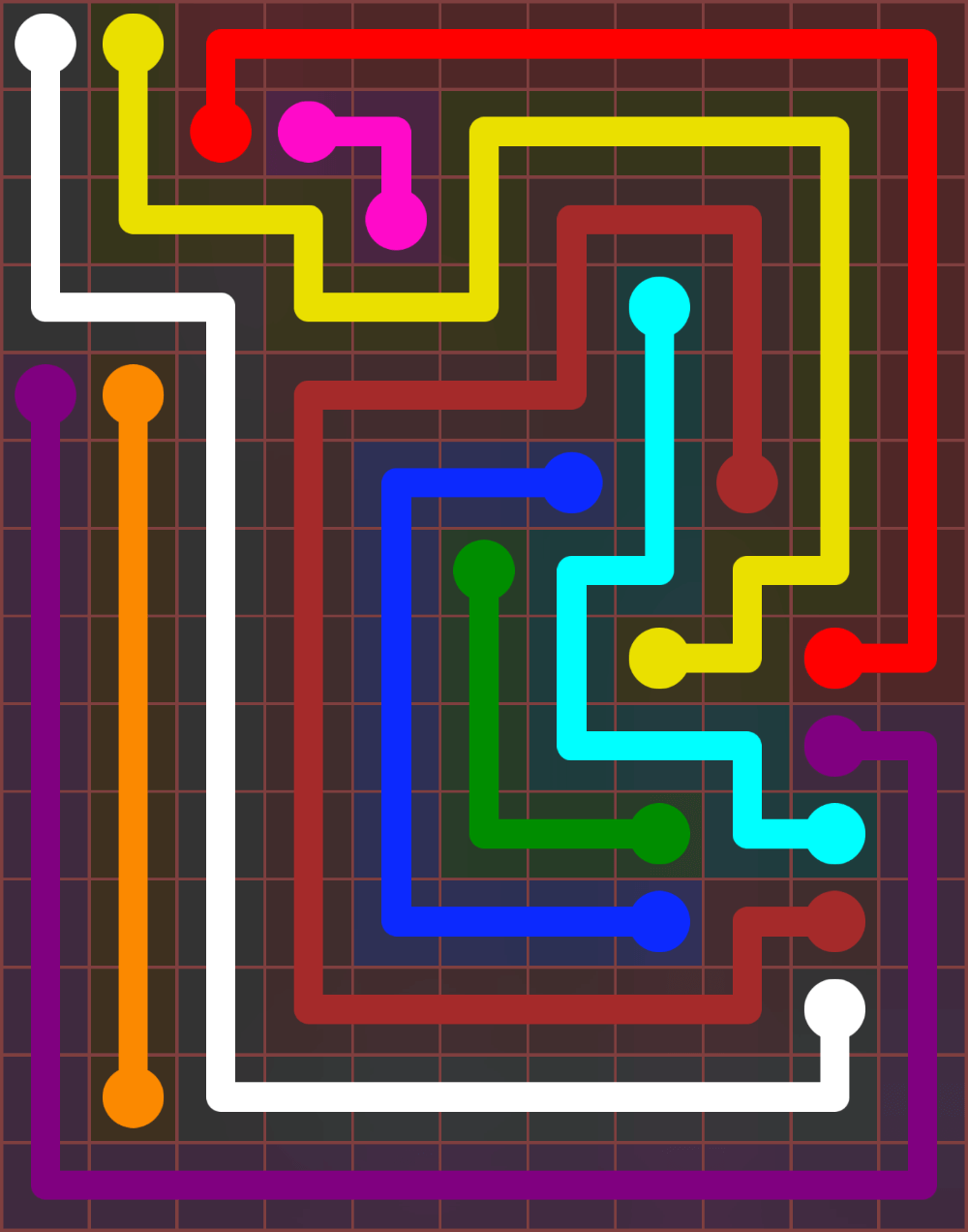 Flow Free 6678 Solution