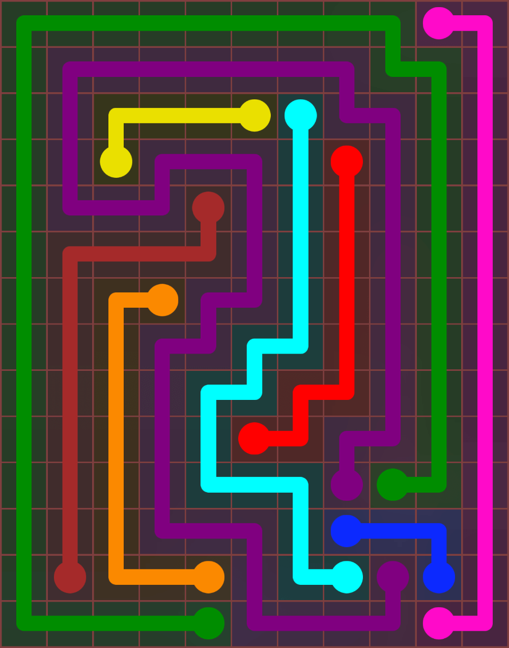 Flow Free 6679 Solution