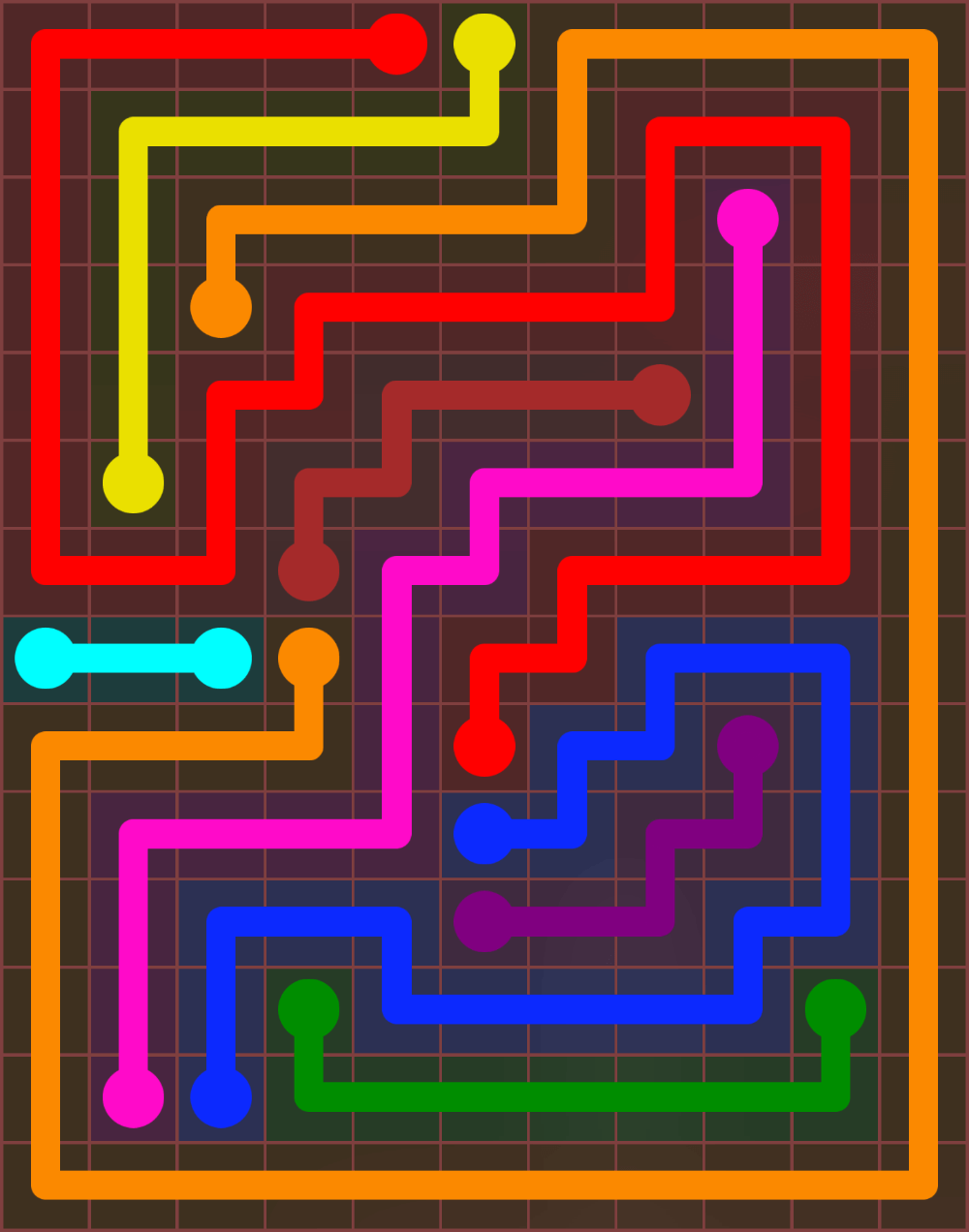 Flow Free 6689 Solution