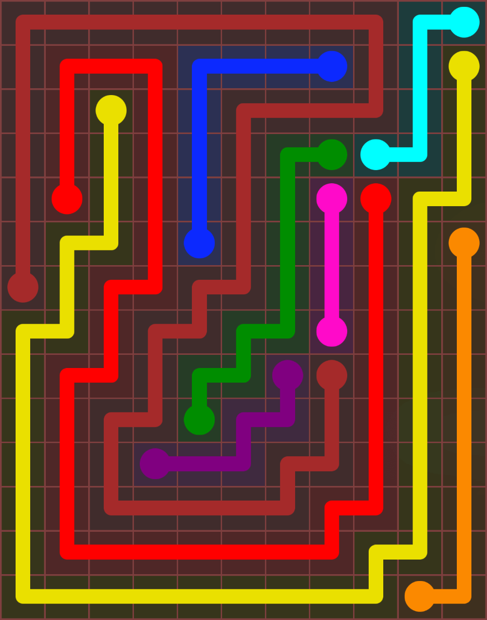 Flow Free 6702 Solution