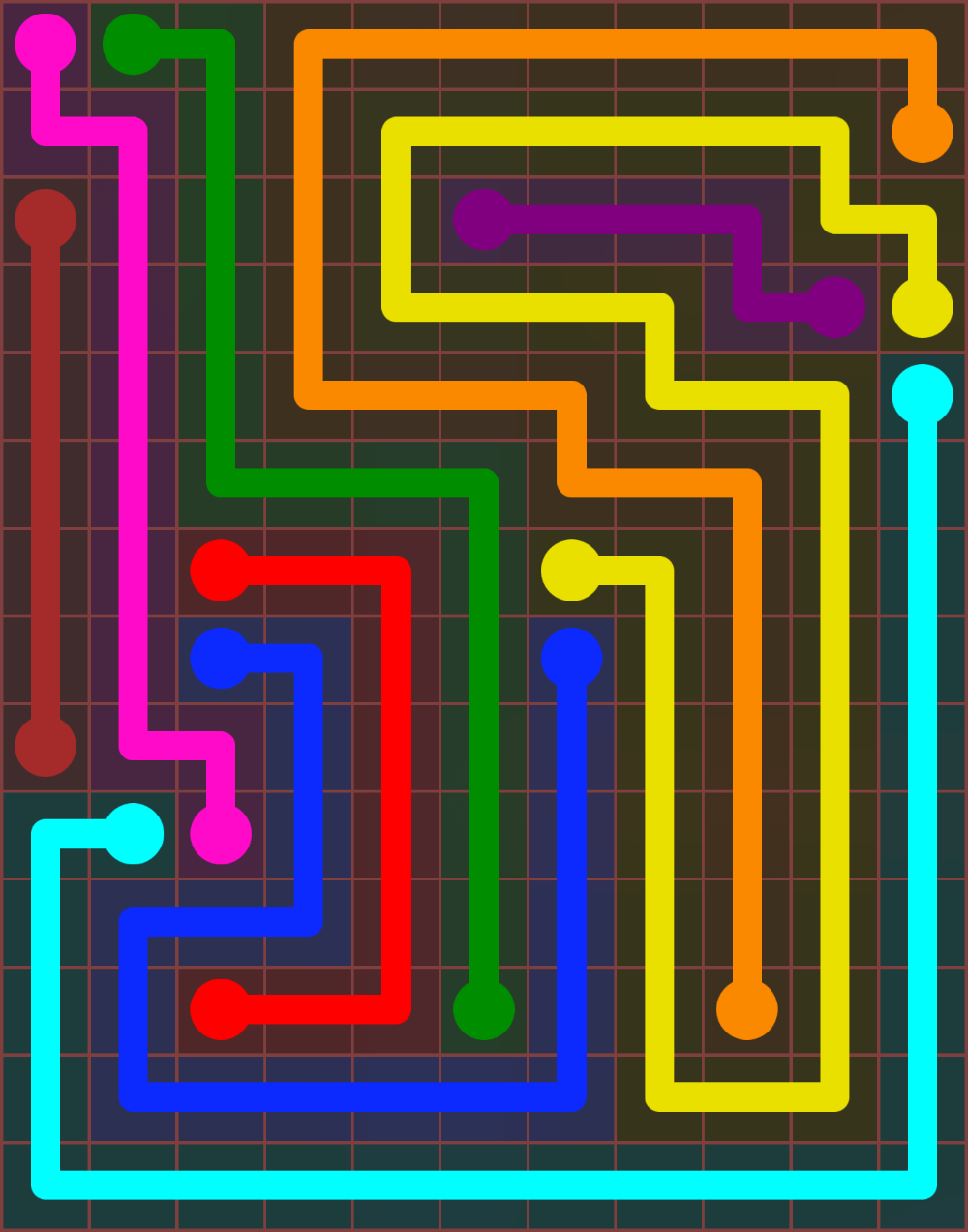 Flow Free 6713 Solution