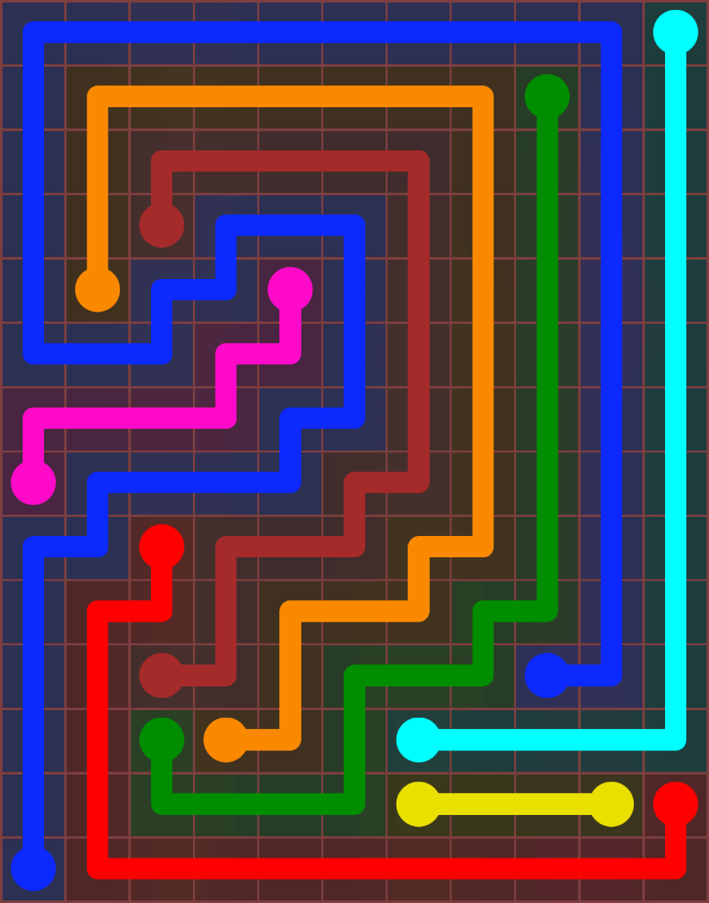 Flow Free 6727 Solution