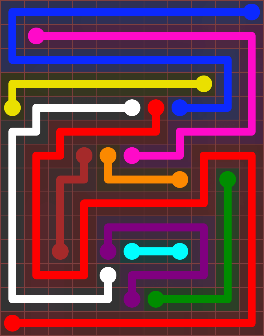 Flow Free 6728 Solution