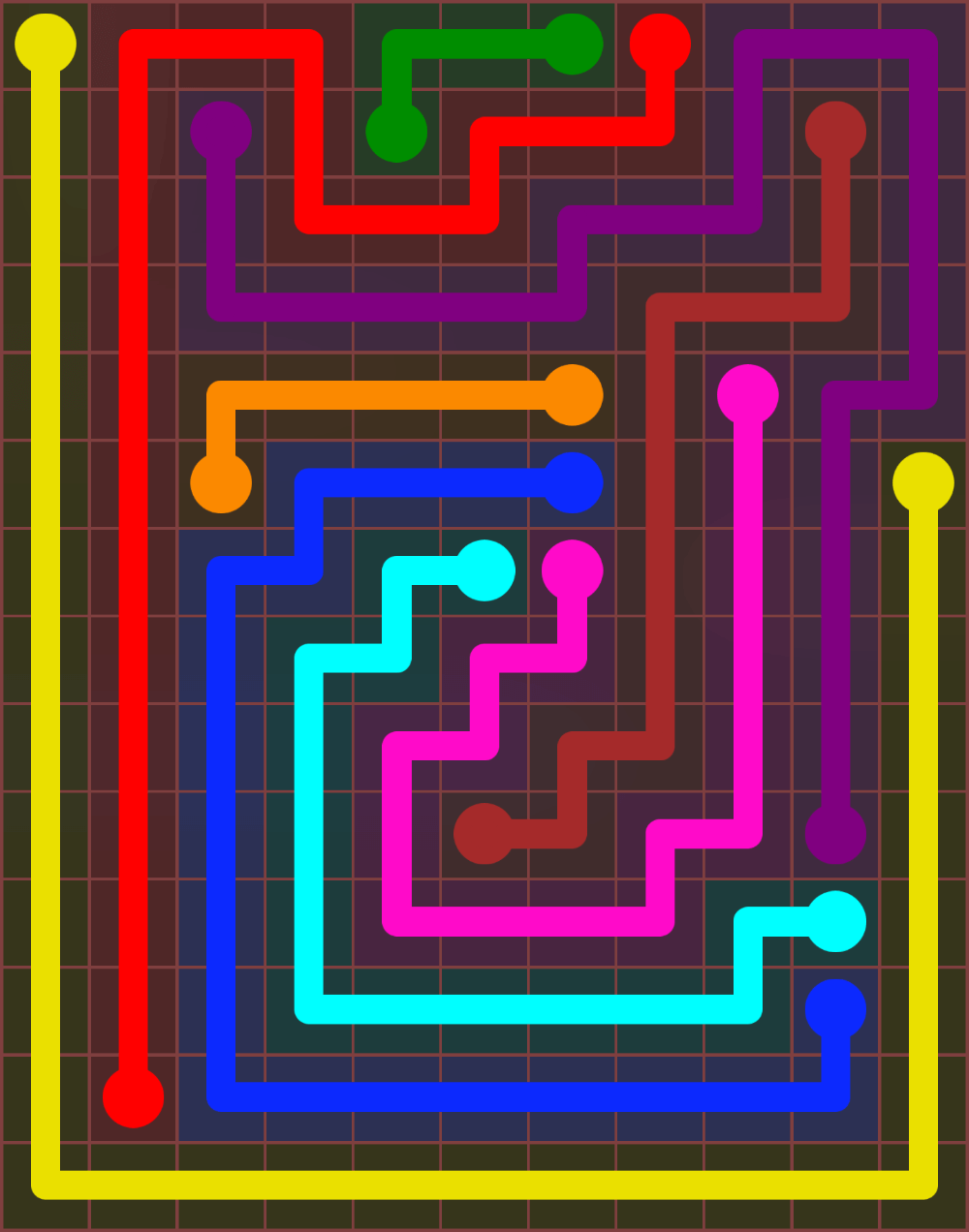 Flow Free 6748 Solution