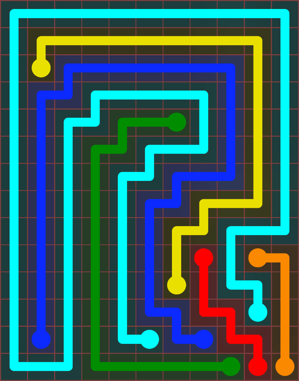 Flow Free 6776 Solution