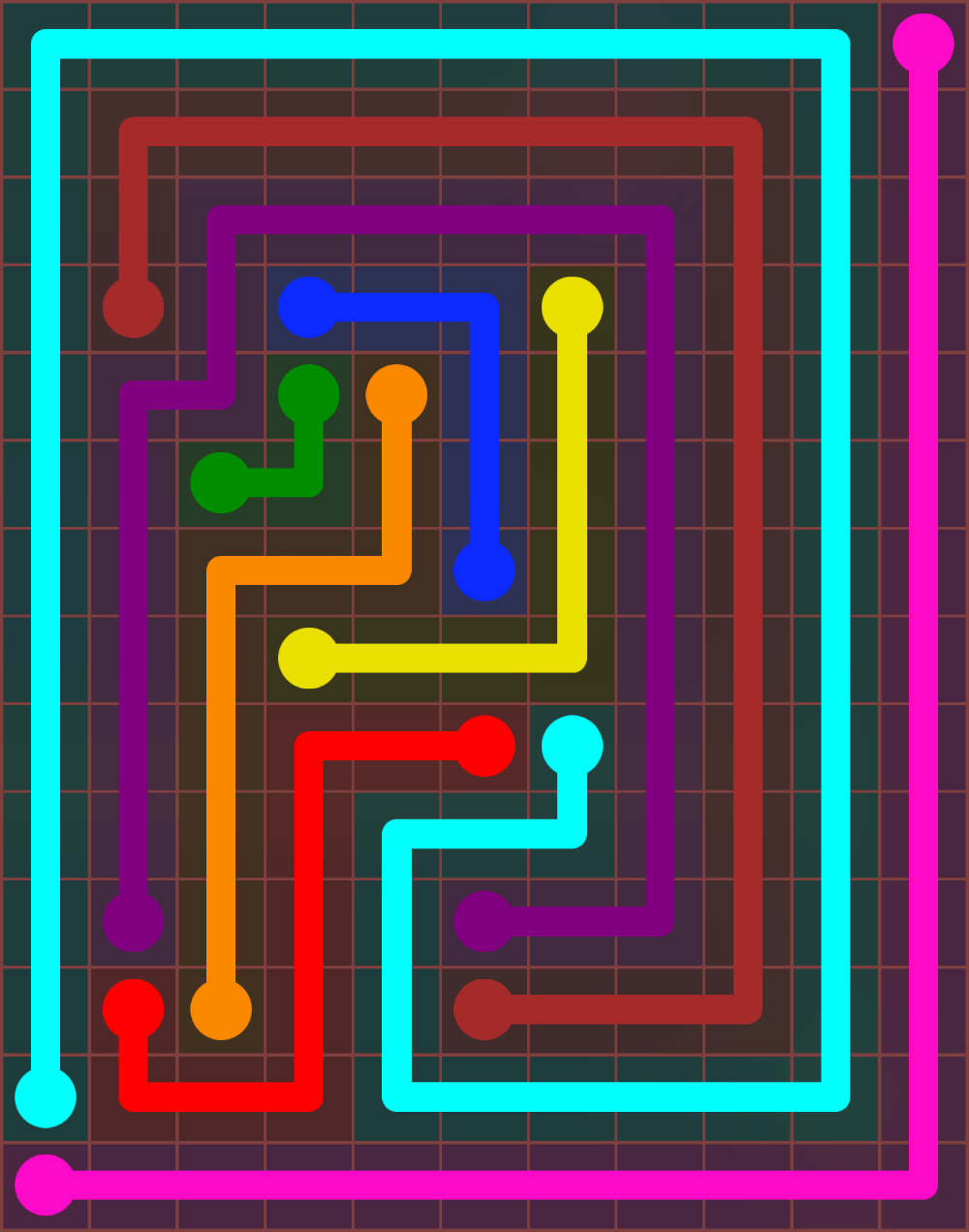 Flow Free 6819 Solution