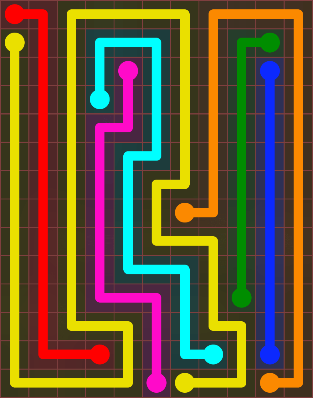 Flow Free 6843 Solution