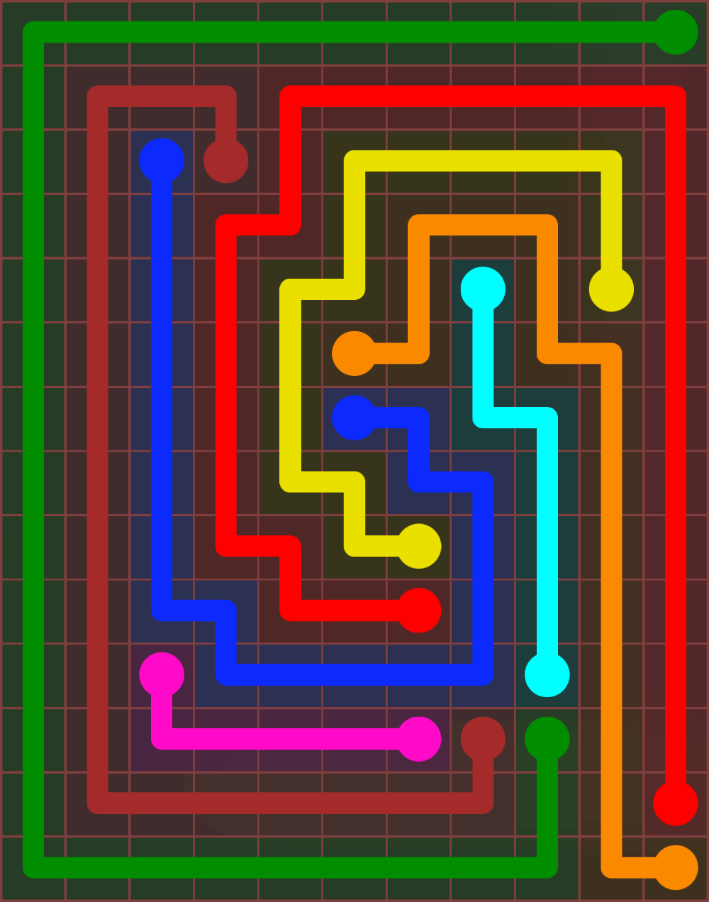 Flow Free 6856 Solution