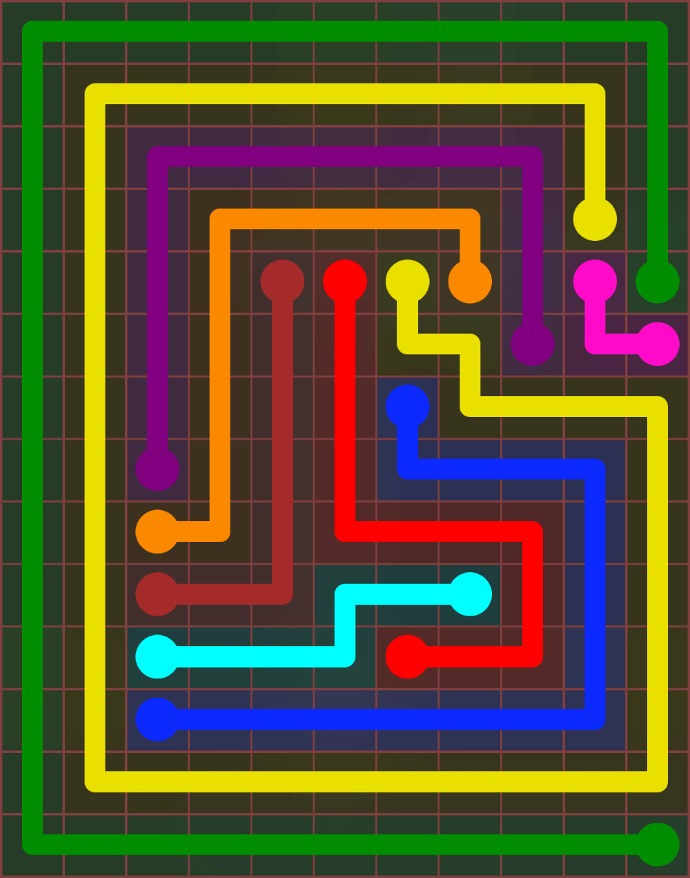 Flow Free 6492 Solution