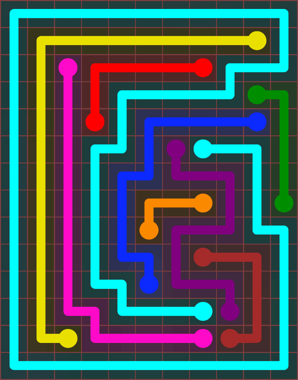 Flow Free 6494 Solution