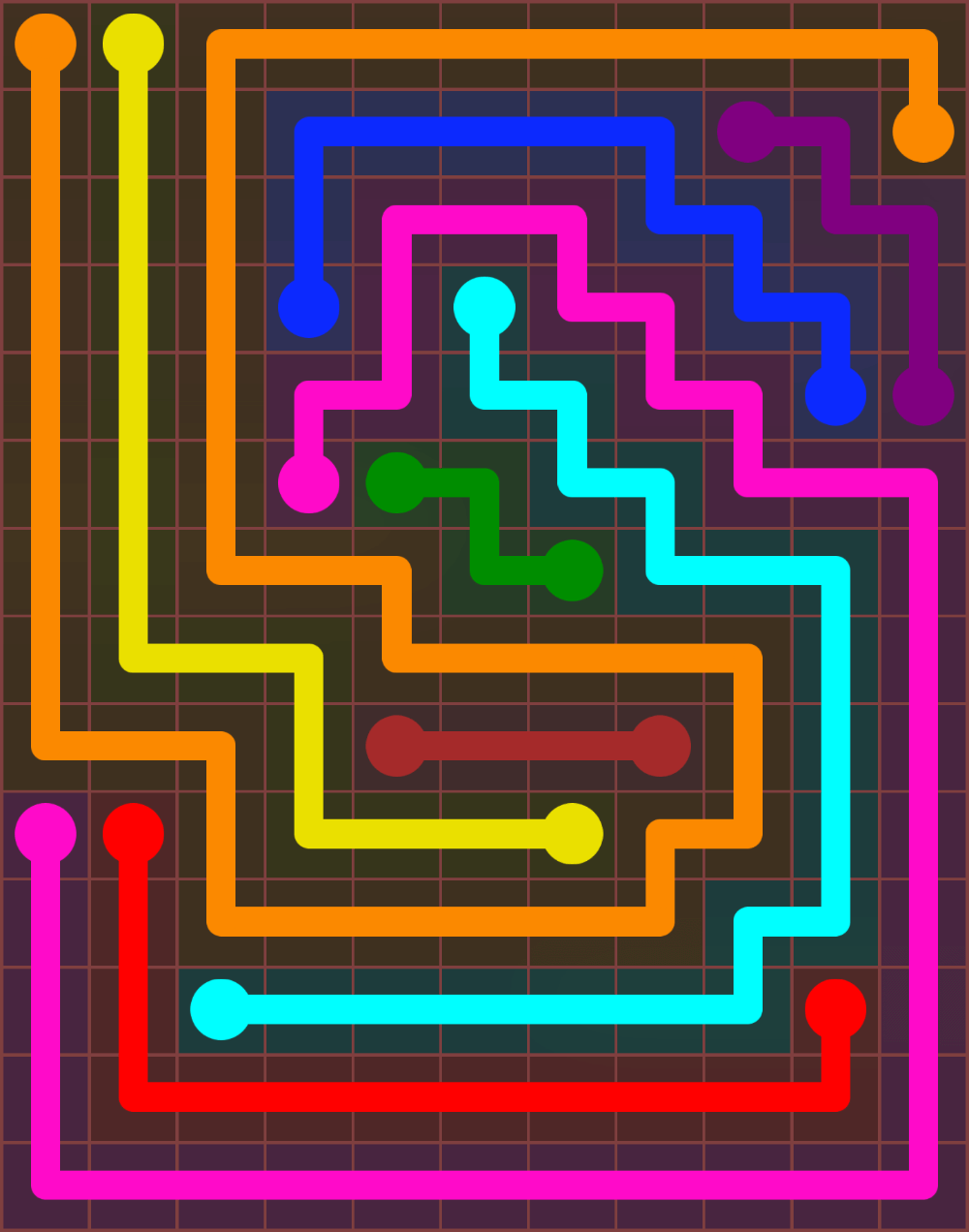 Flow Free 6525 Solution