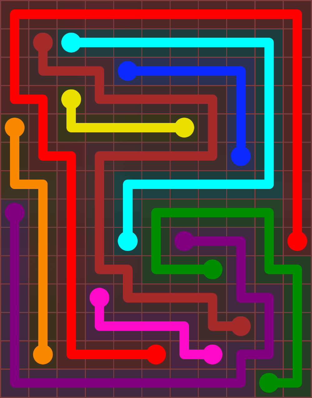 Flow Free 6536 Solution