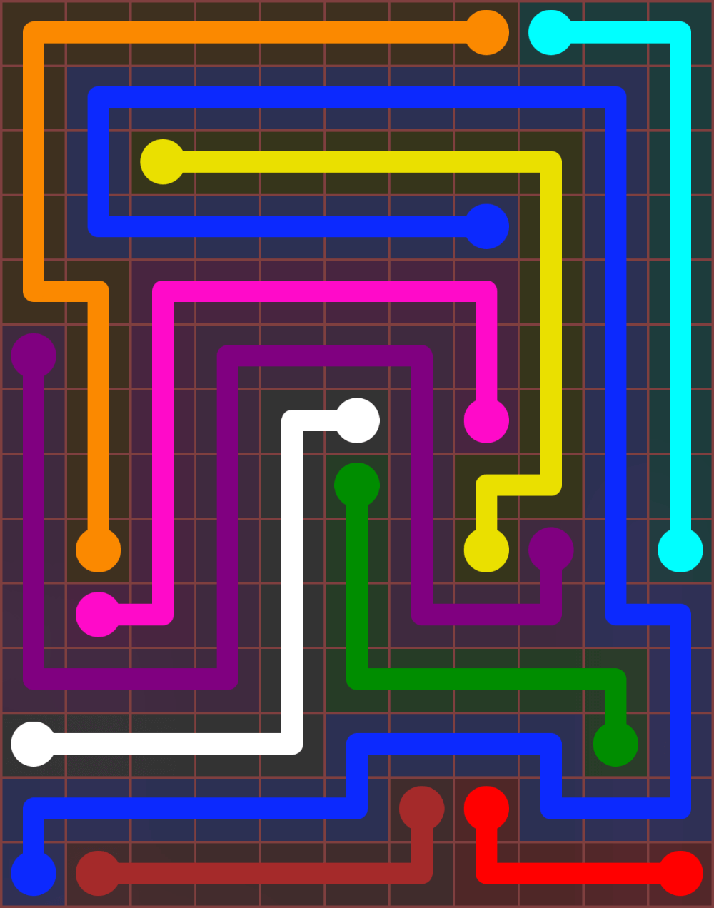 Flow Free 6539 Solution