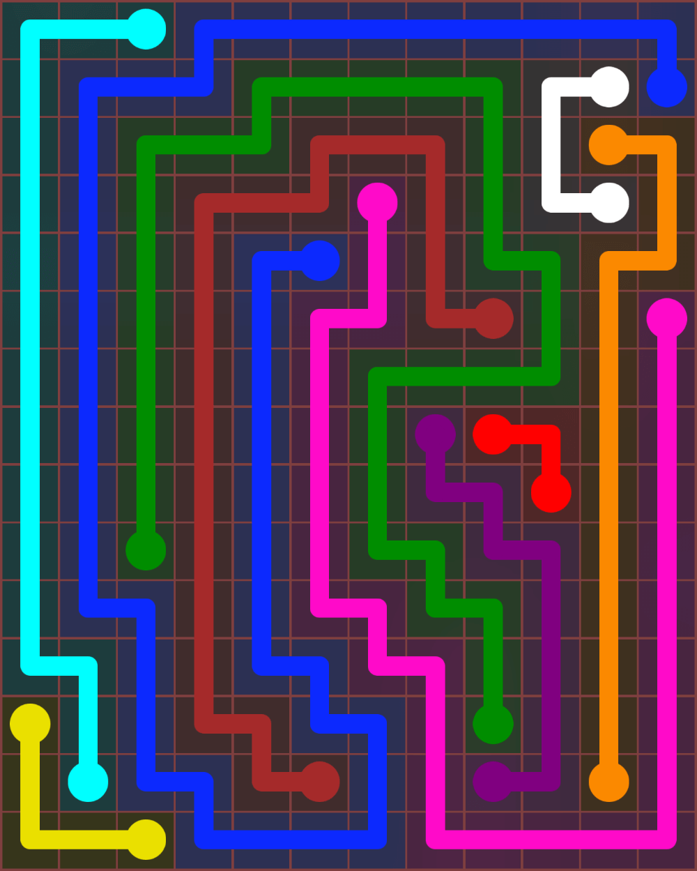 Flow Free 7028 Solution