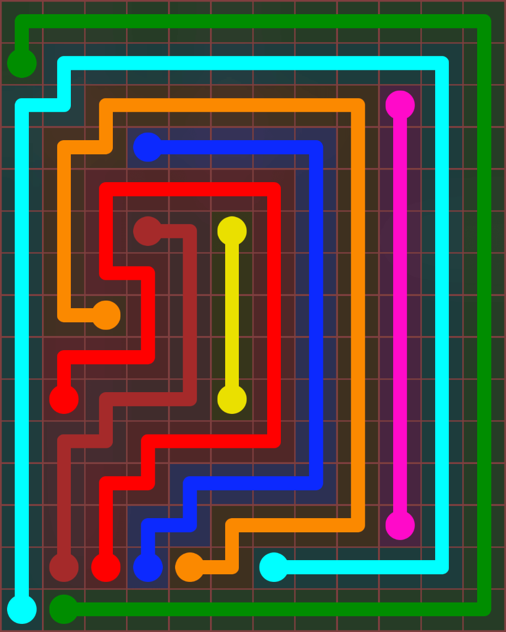 Flow Free 7046 Solution