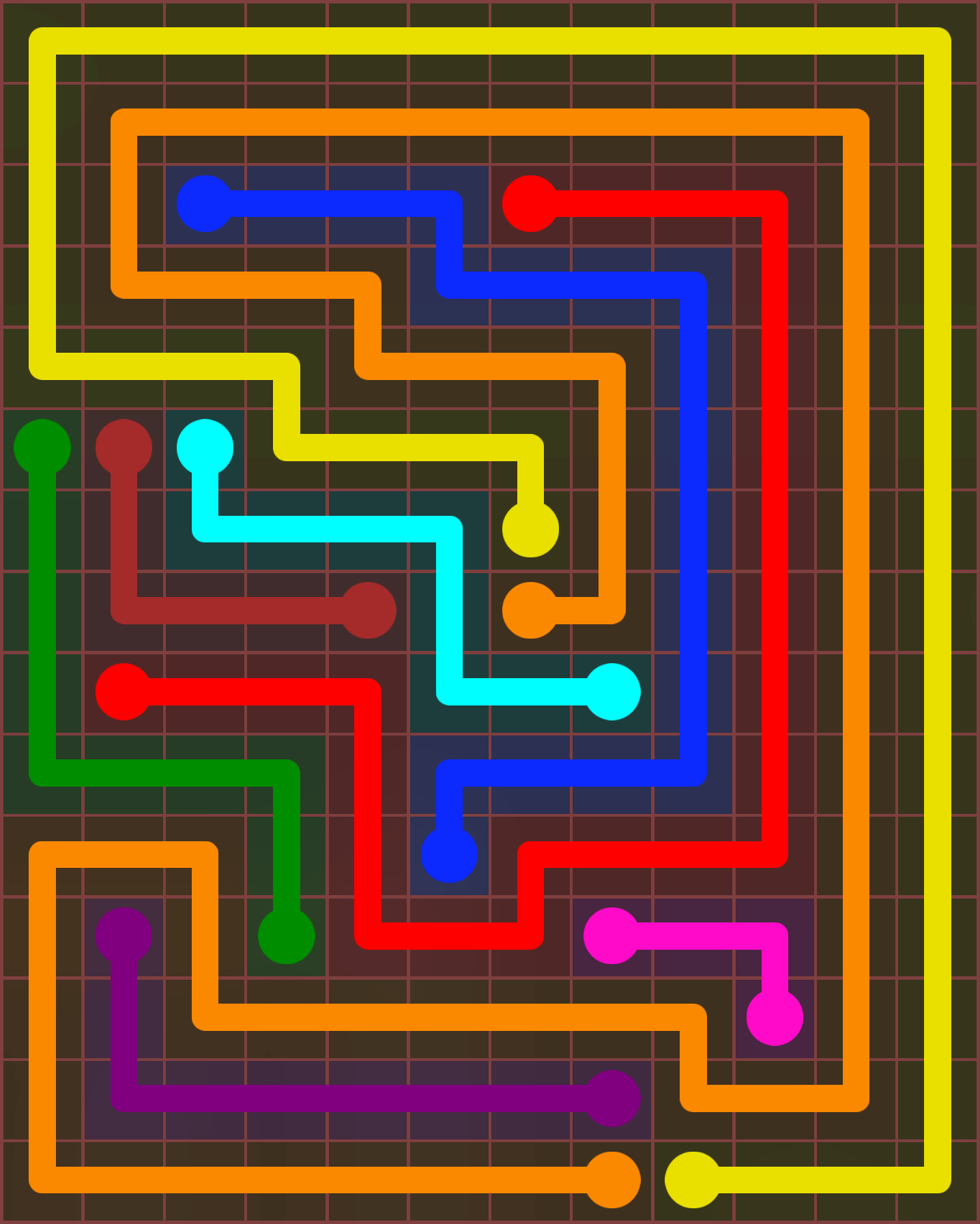 Flow Free 7141 Solution