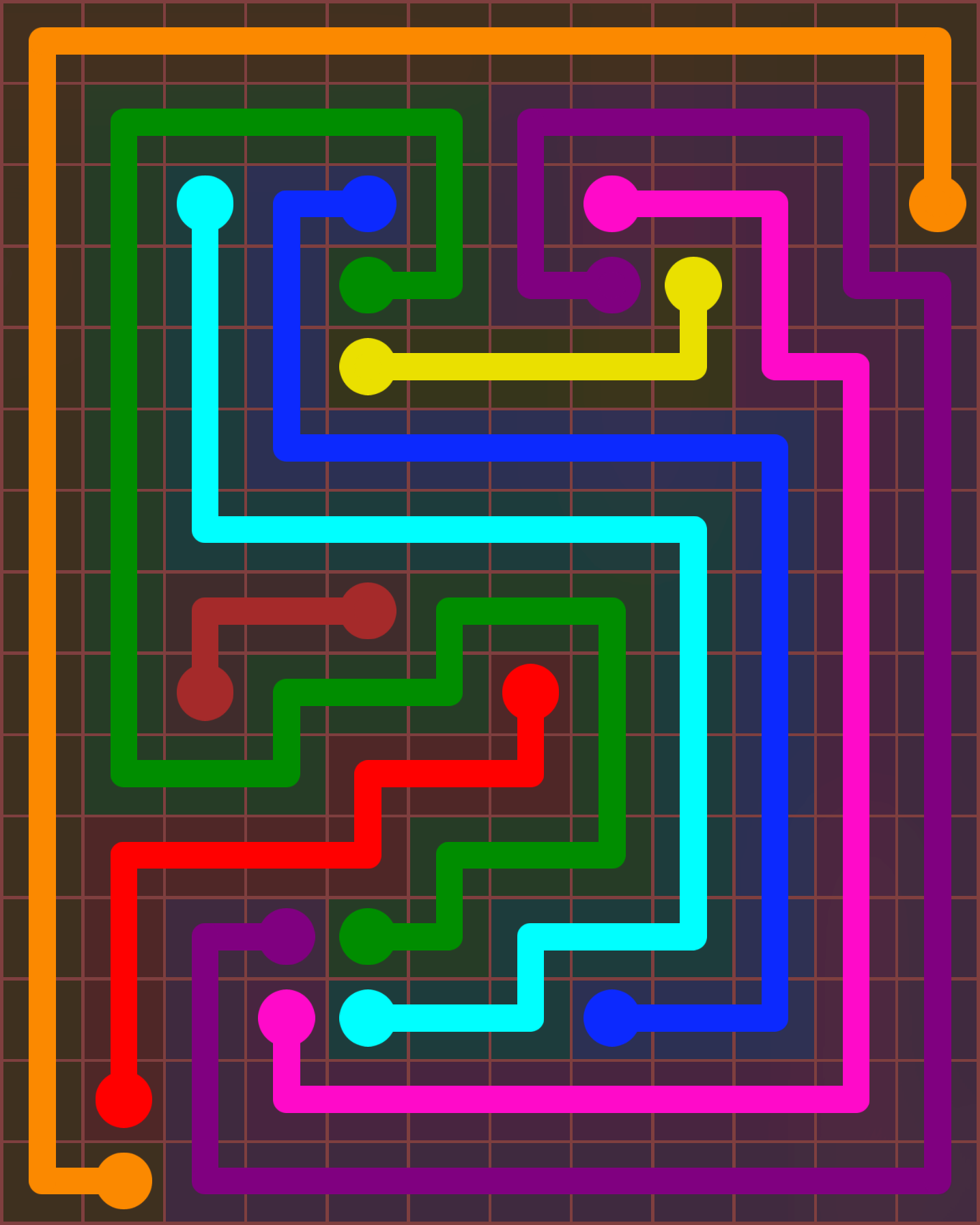 Flow Free 7152 Solution