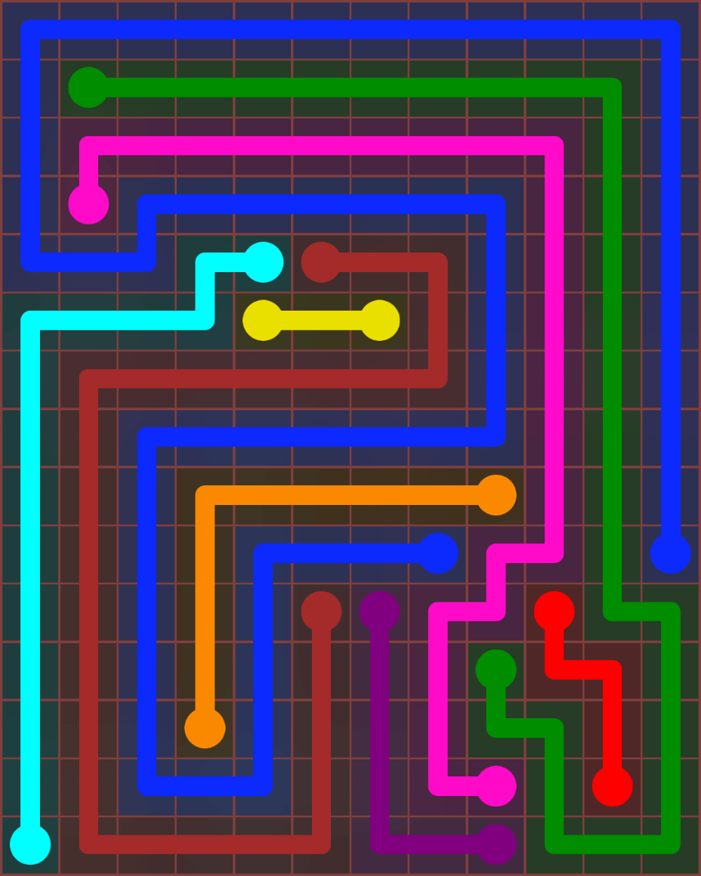 Flow Free 7172 Solution